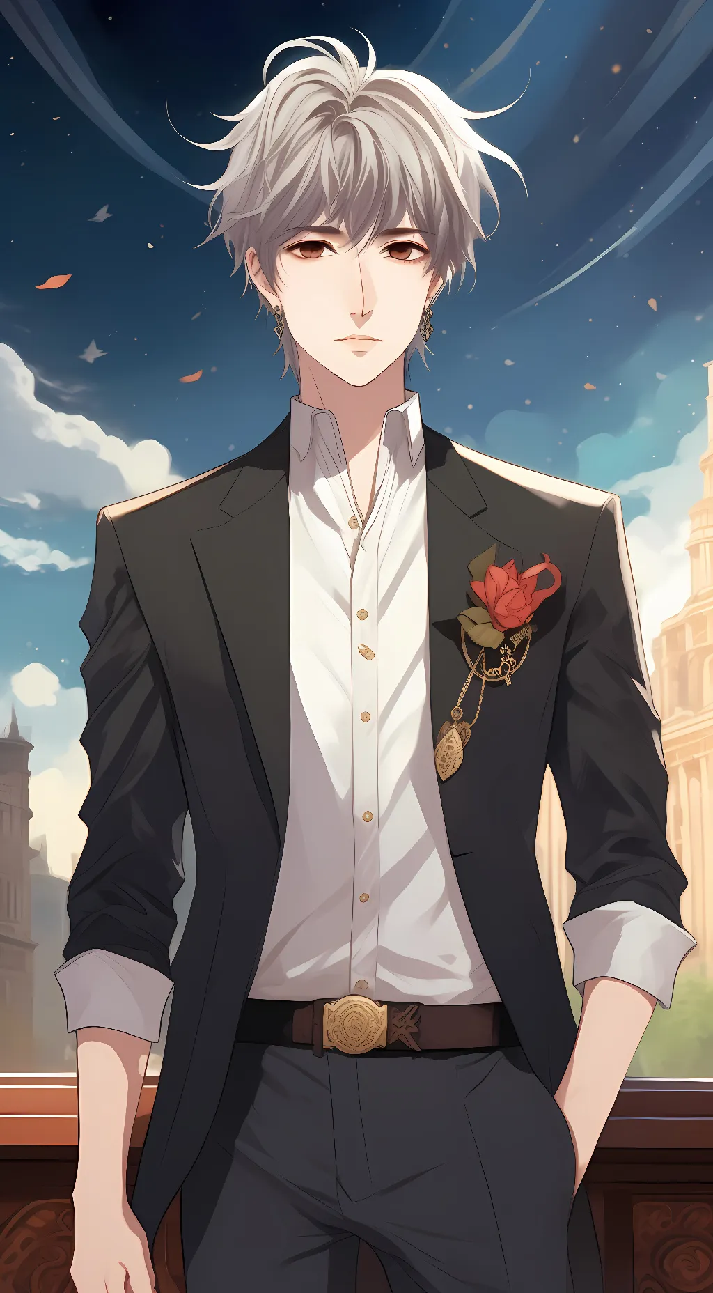 ai character: Ariez )mafia boss  background