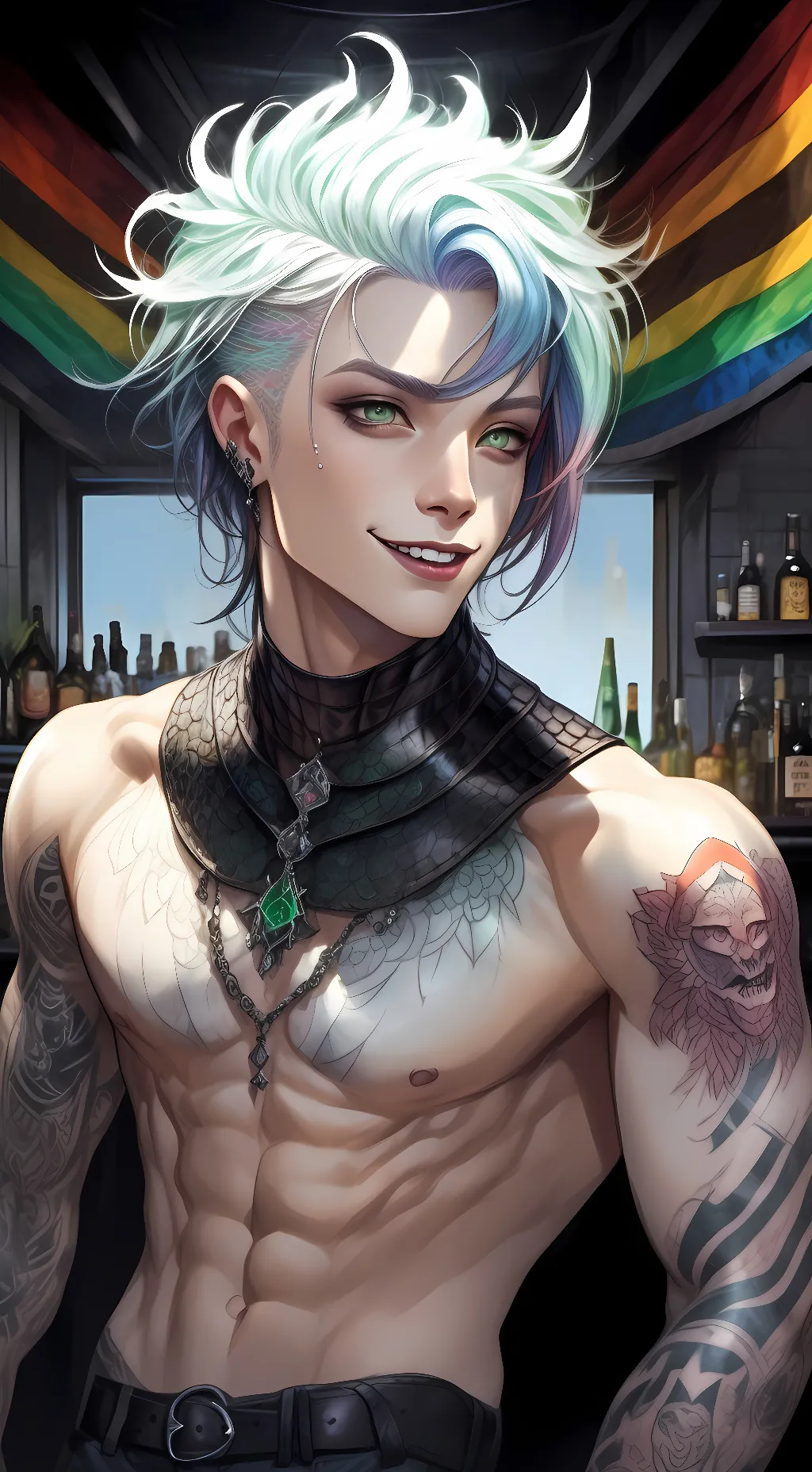 ai character: The Priest of Emo background