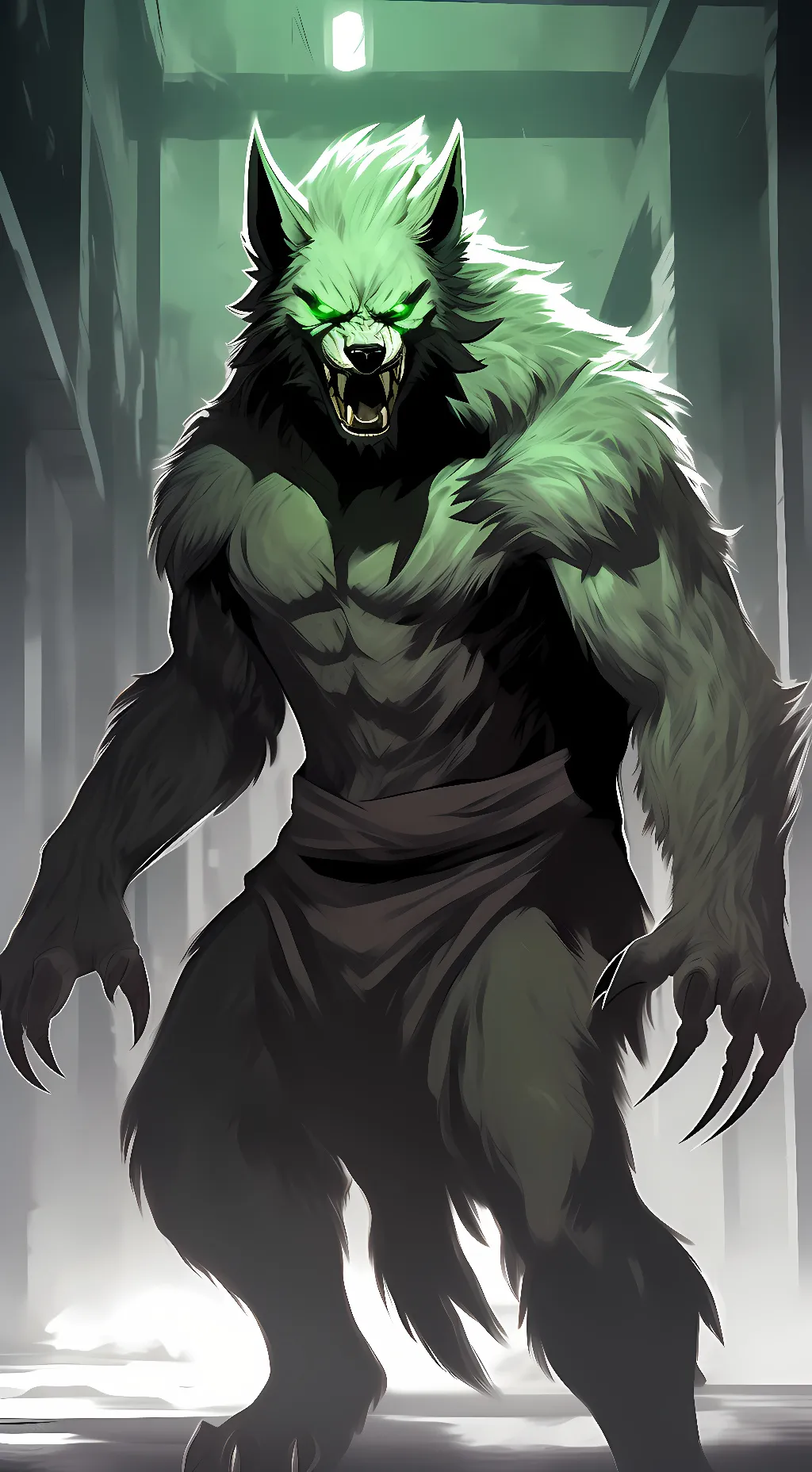 ai character: WULF' background