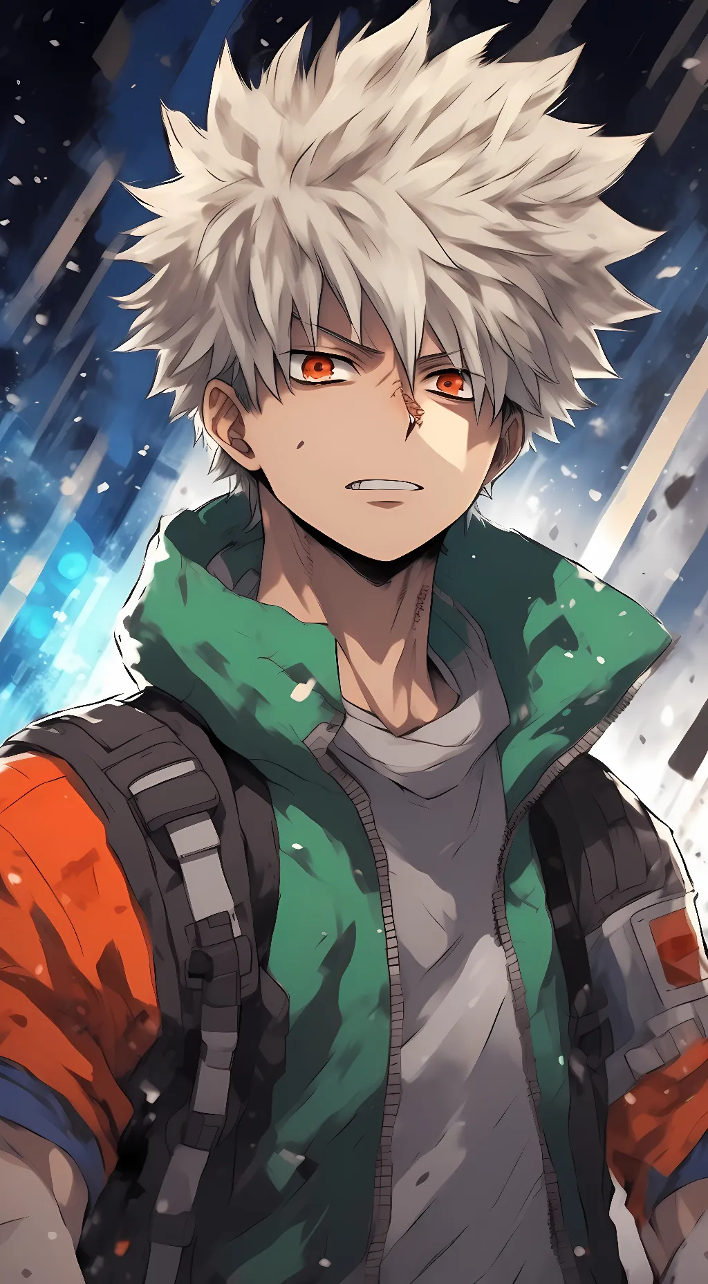 ai character: baku, shoto,& dabi background