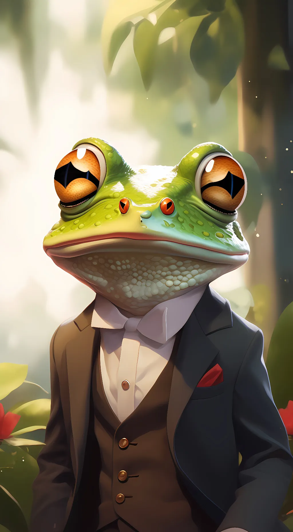 ai character: fwog man background