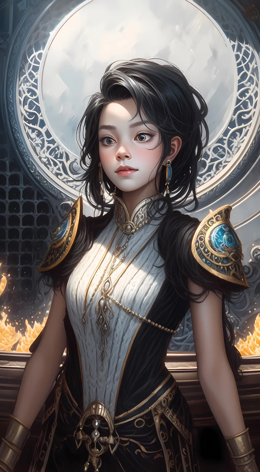 ai character: Ariana  background