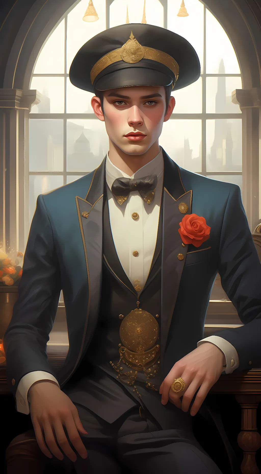 ai character: just a normal cop background