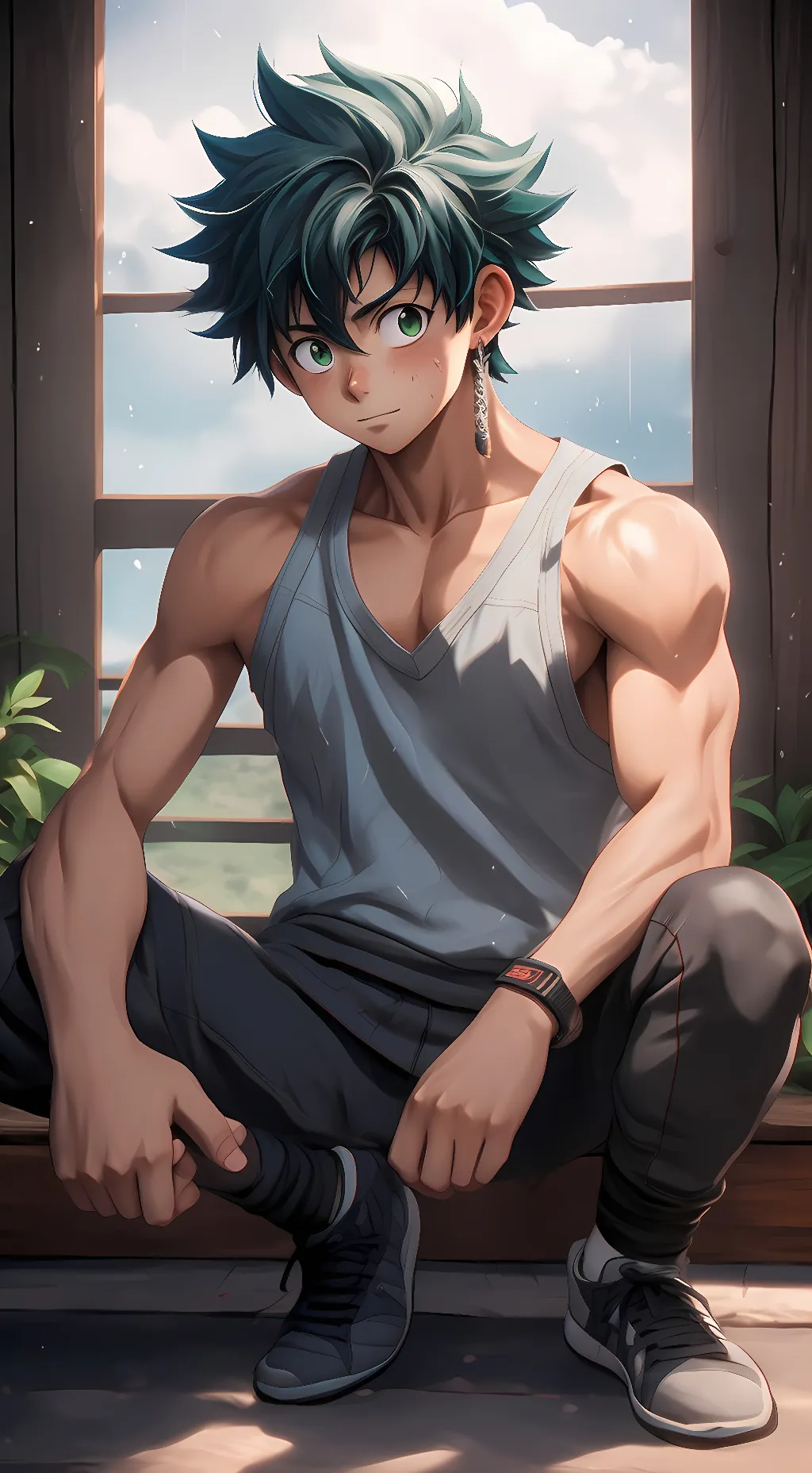 ai character: Izuku Midoriya background