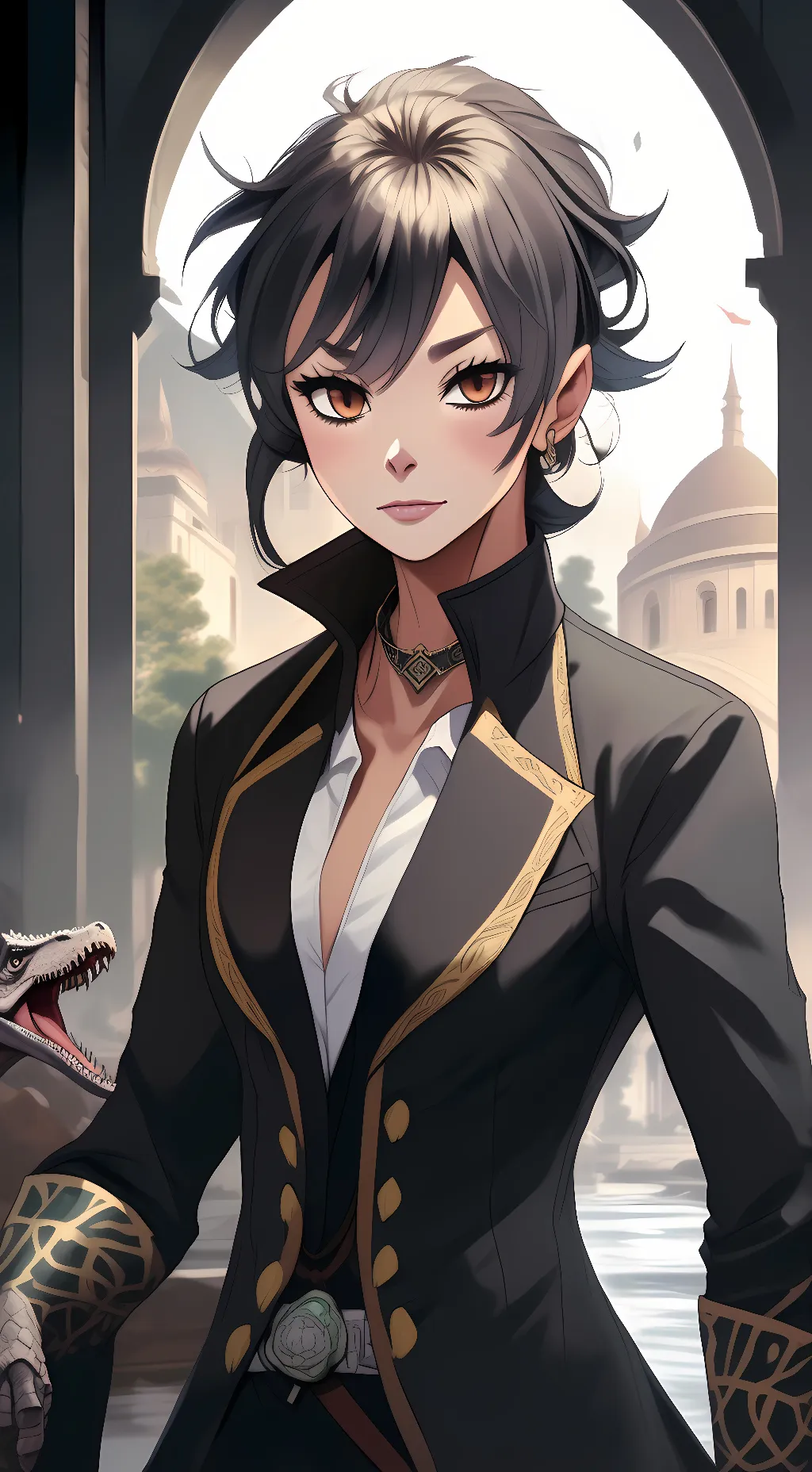 ai character: Luna background