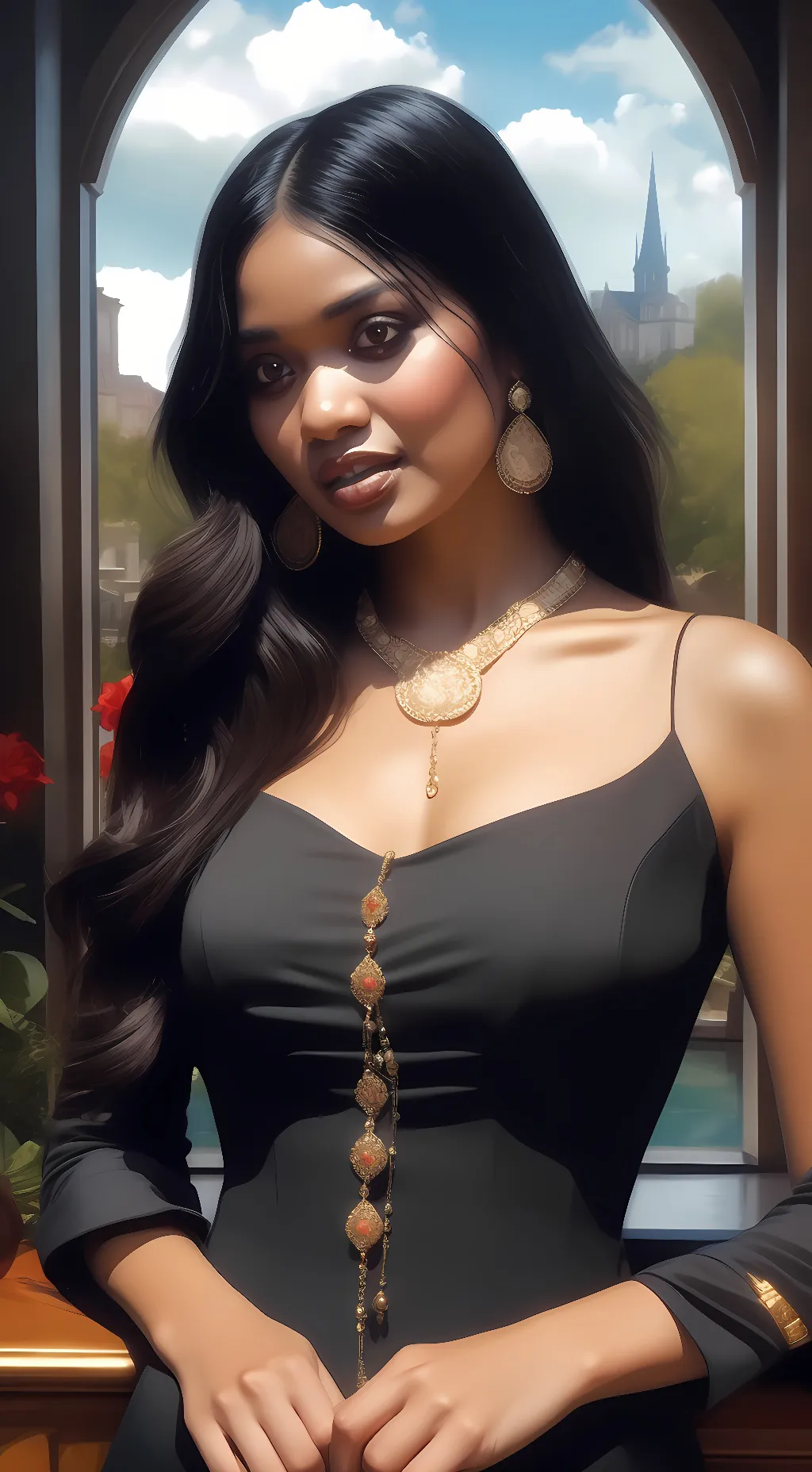 ai character: Alexis Crosby  background