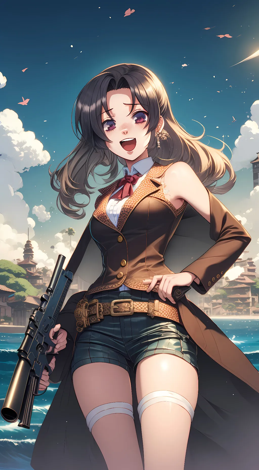 ai character: shinobu kouchou  background