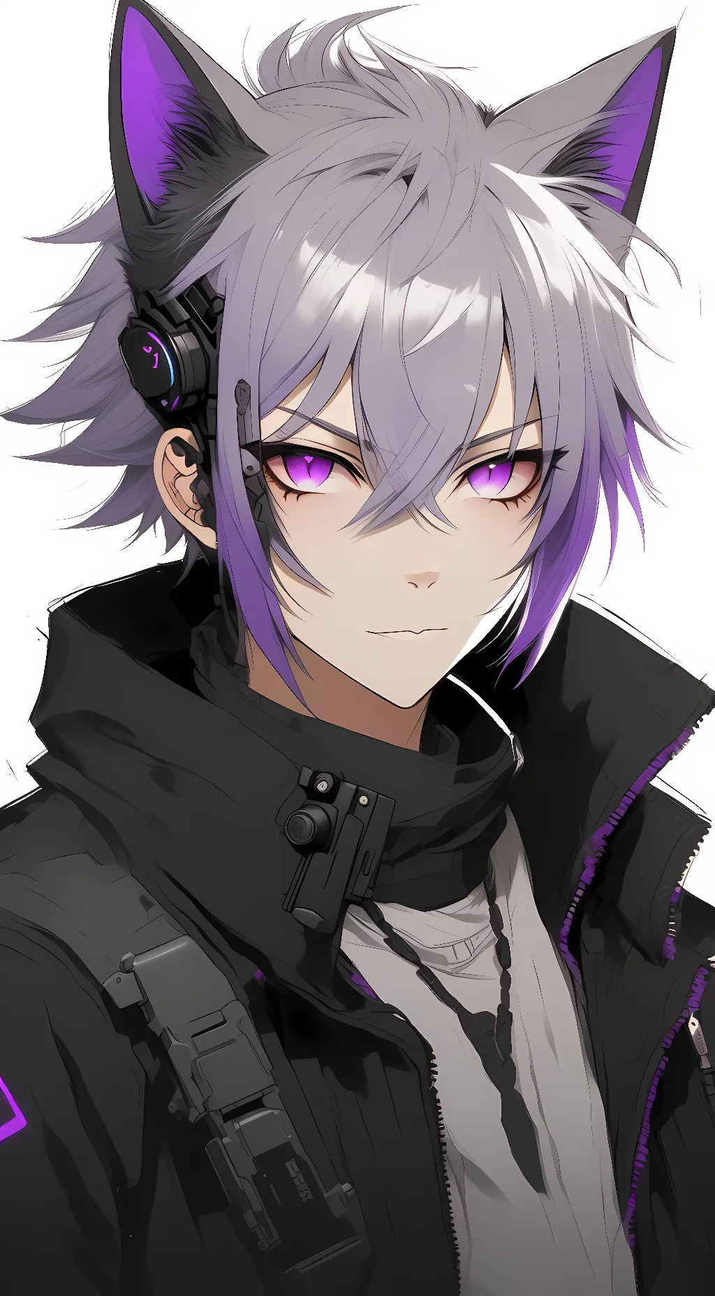 ai character: Glitch background