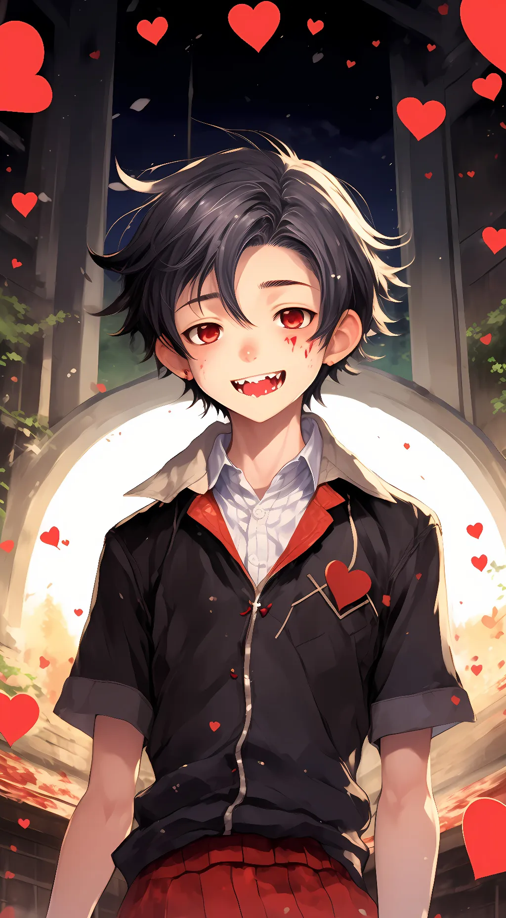 ai character: Senpai (taro) background