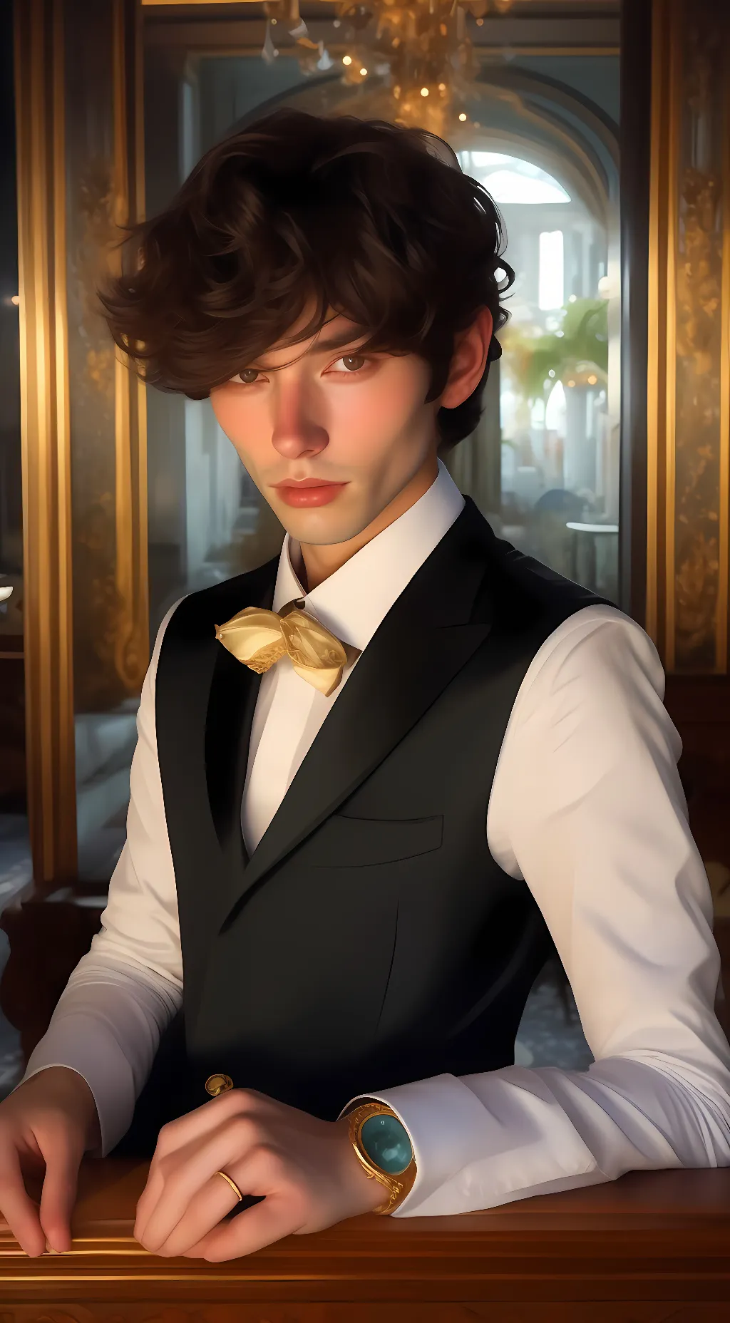 ai character: ☆~leo~☆ background