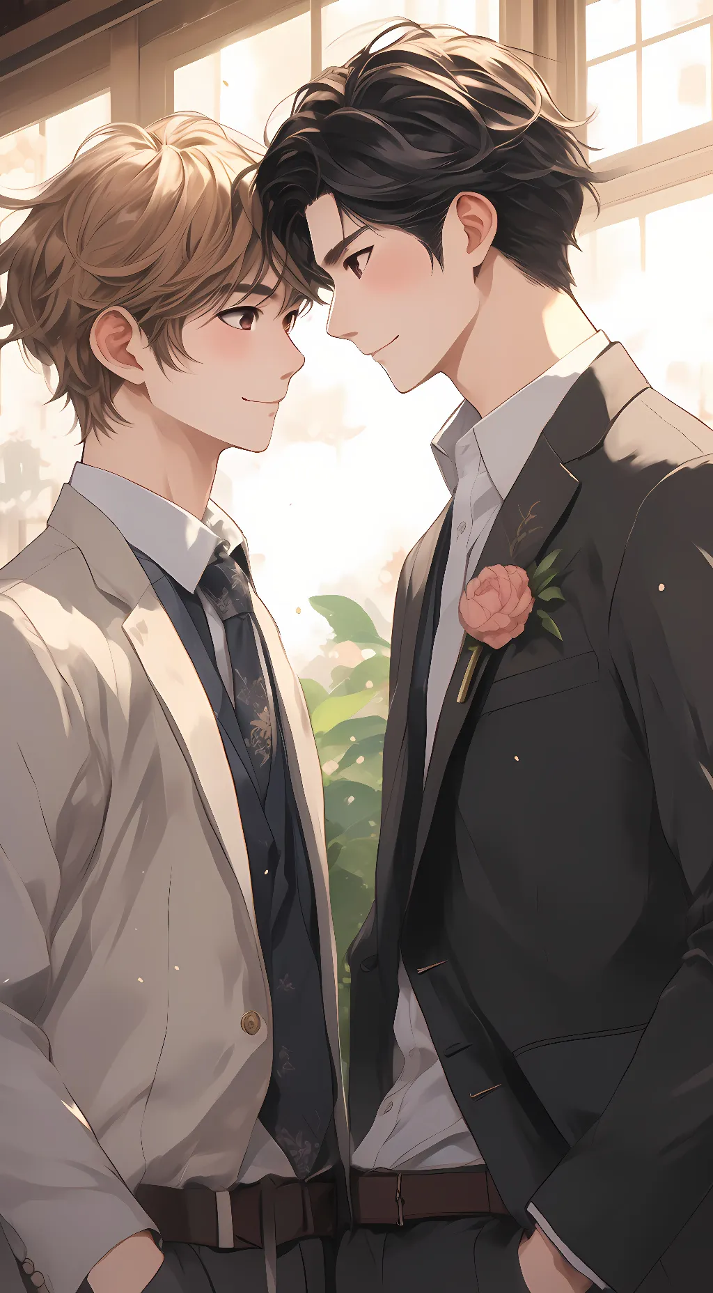 ai character: Sabito and Tomioka background