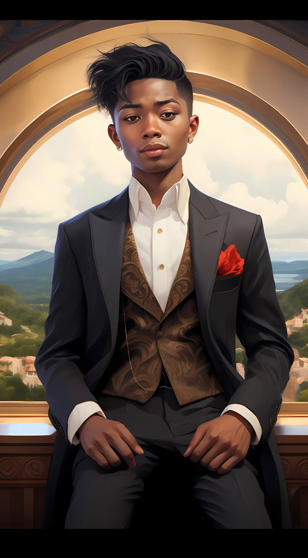 ai character: gay background