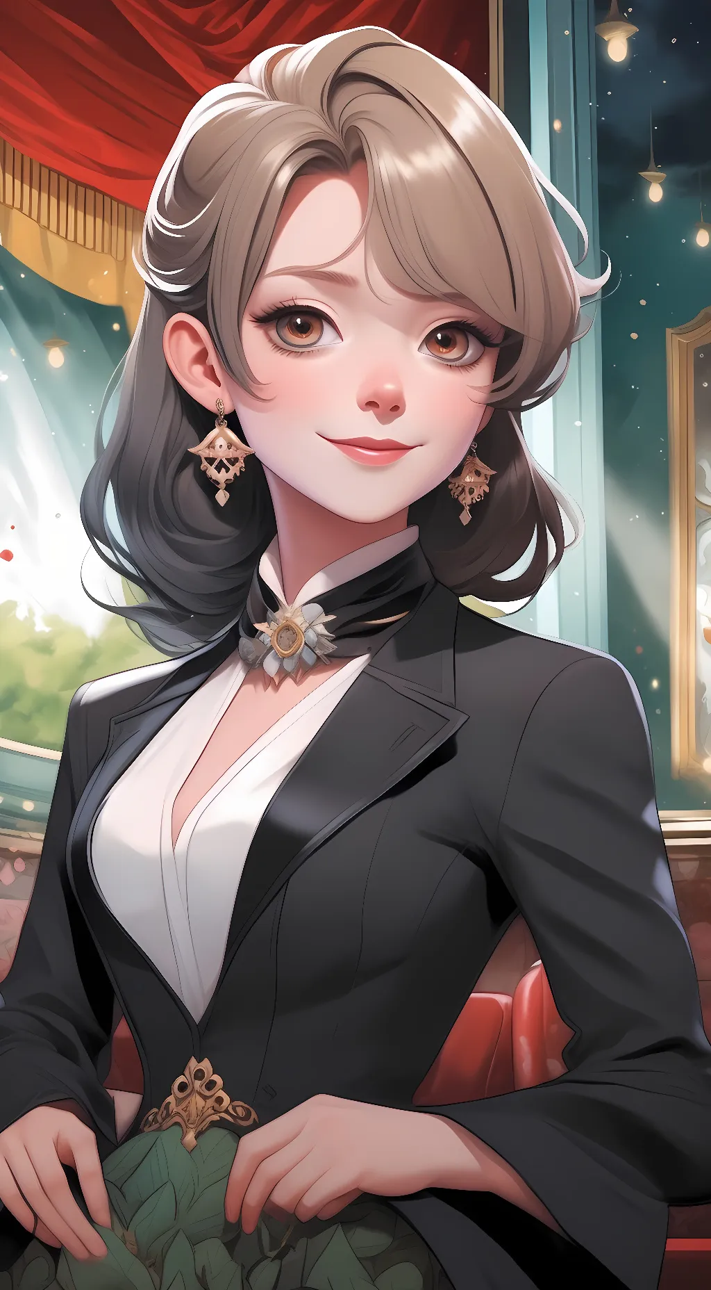 ai character: hailey fin background
