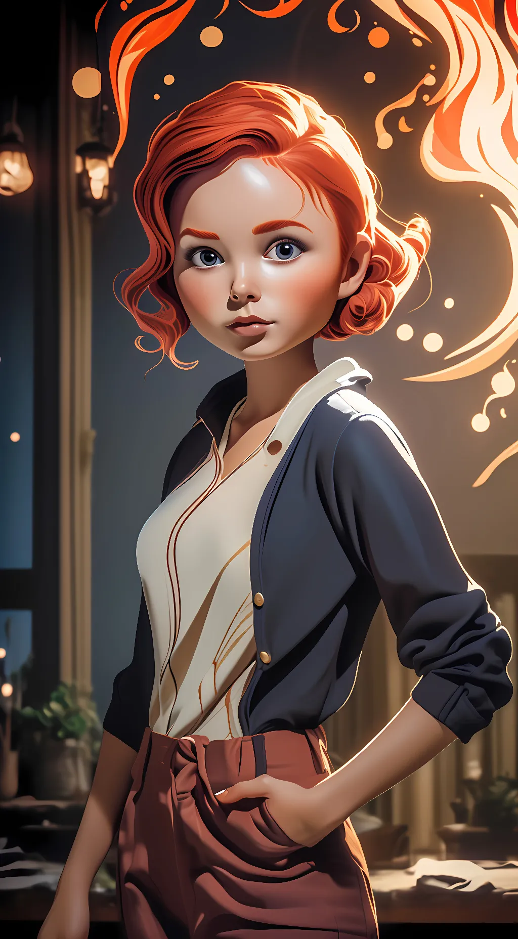 ai character: lila background