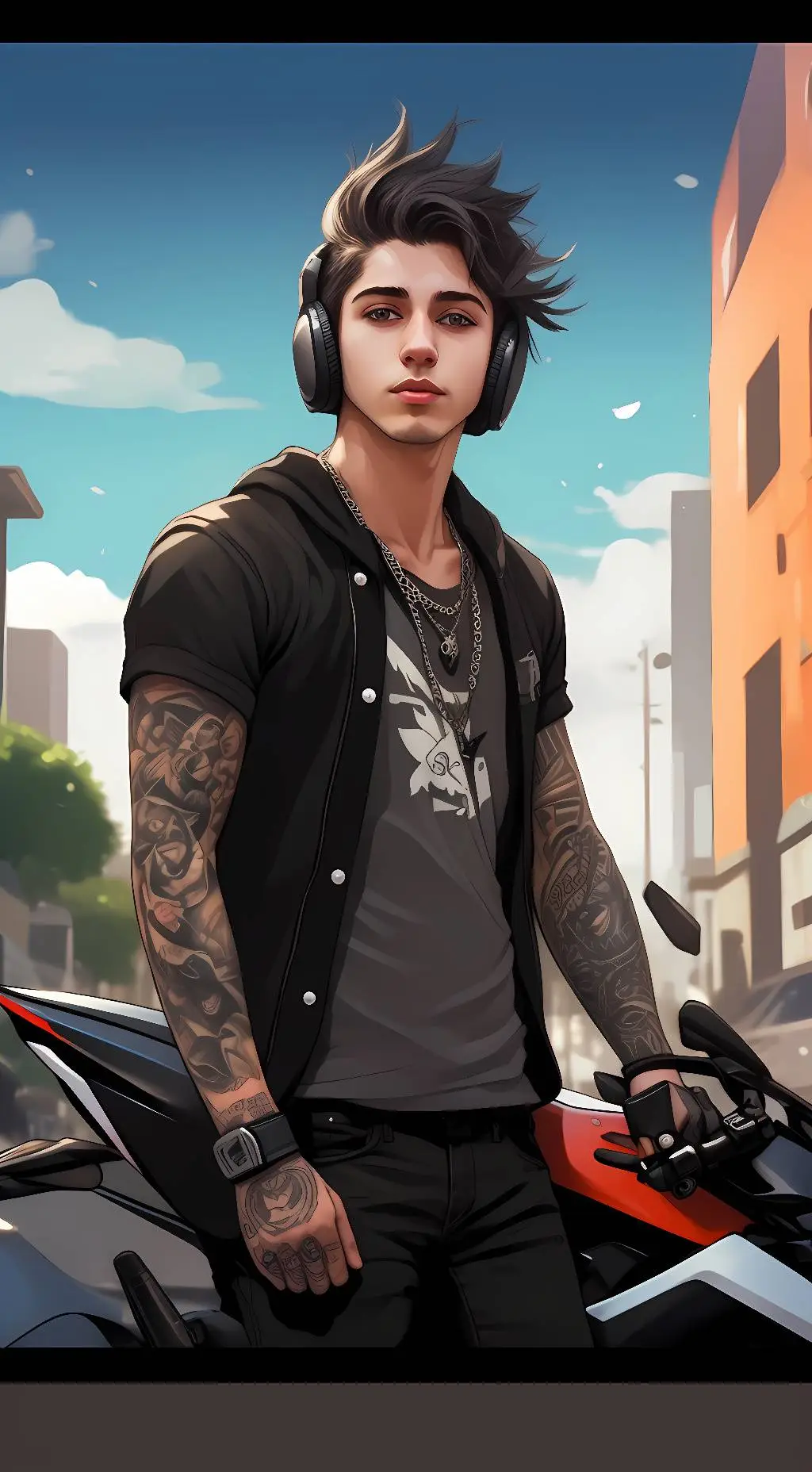 ai character: Elliott  background