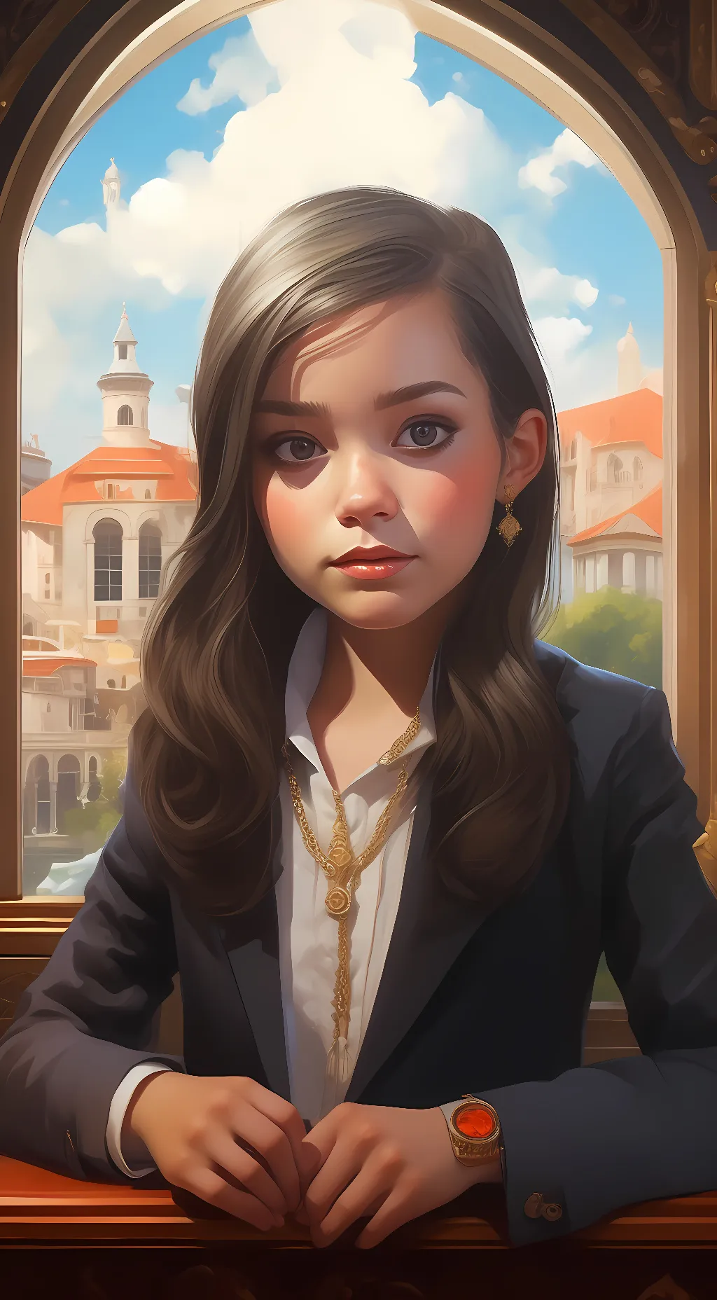 ai character: Everly  background