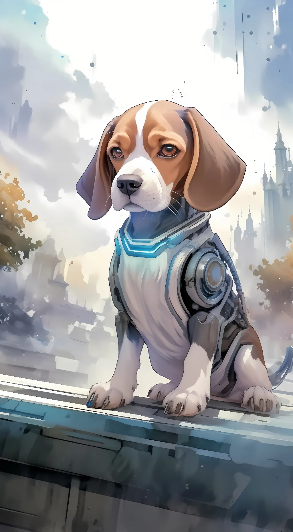 ai character: bagle background