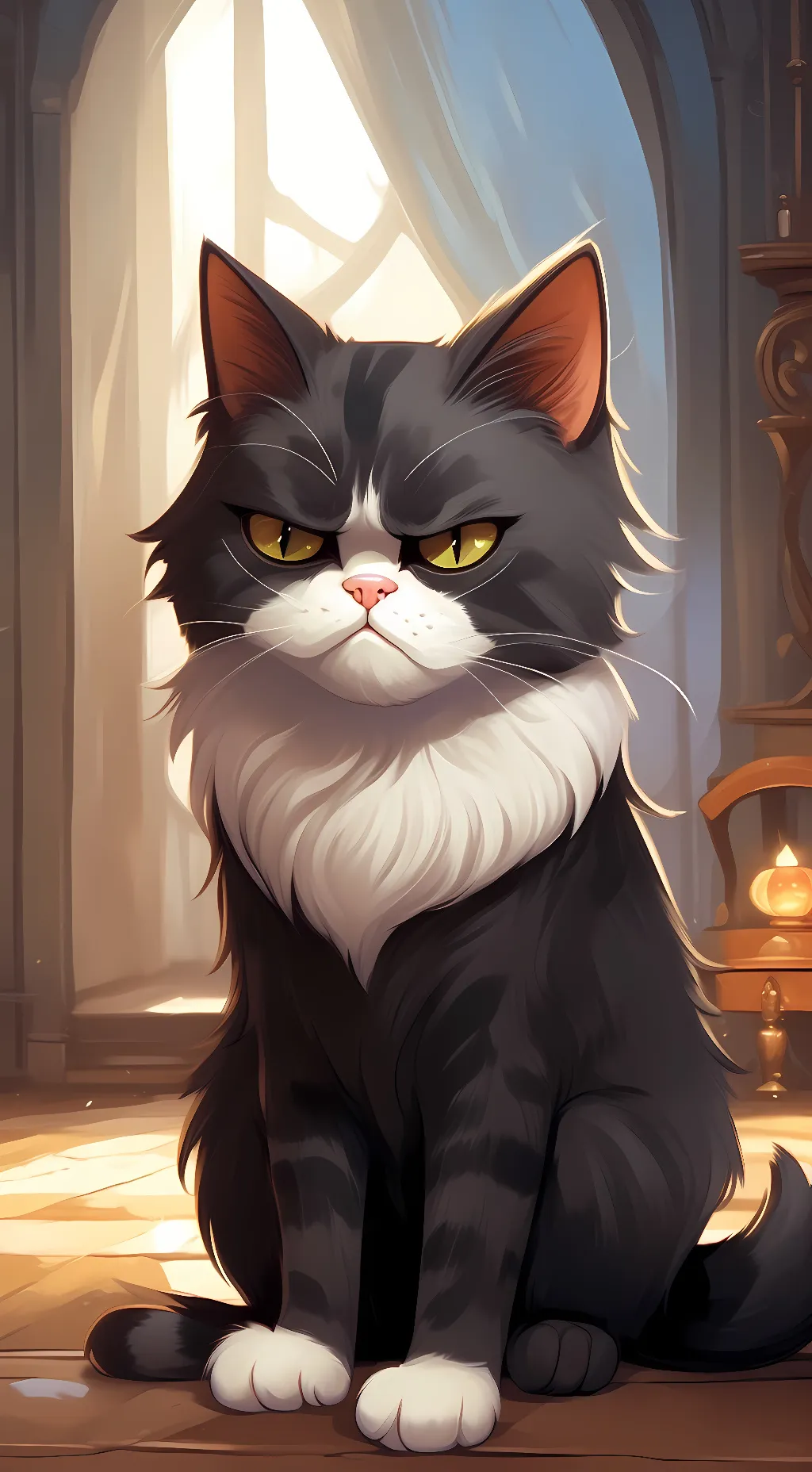 ai character: Leo background