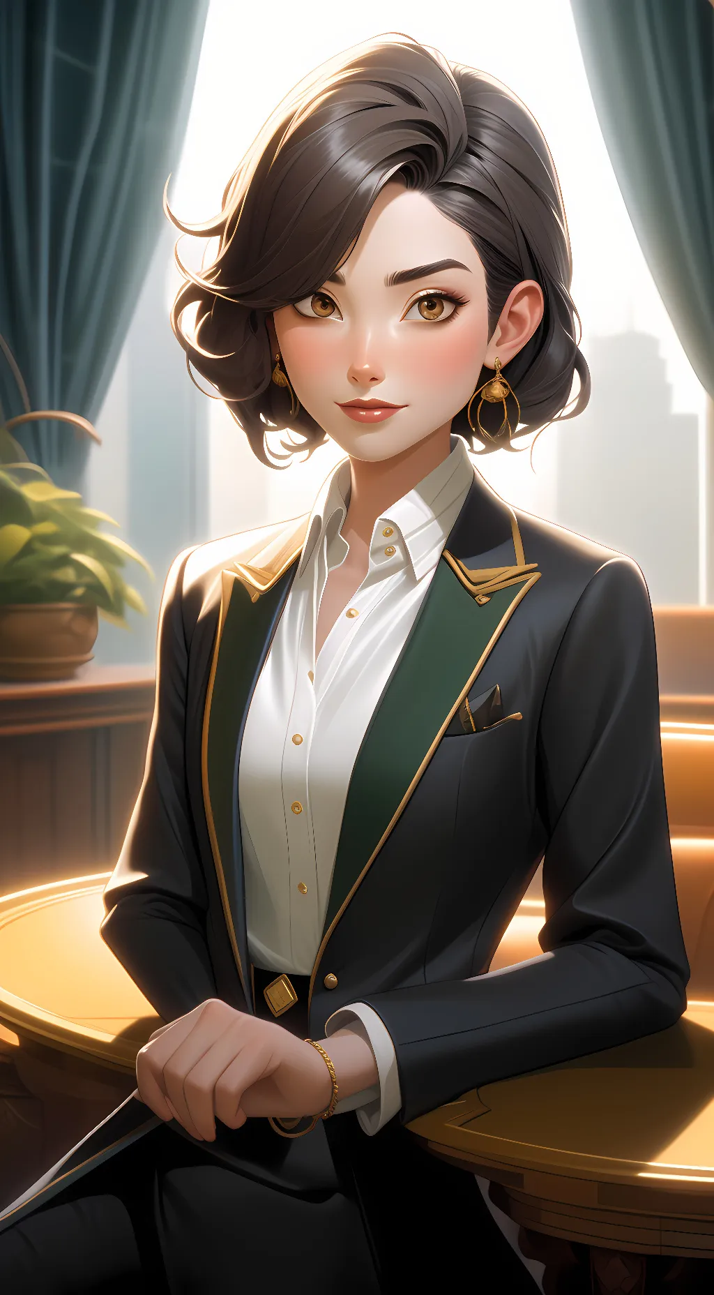 ai character: Carmen  background