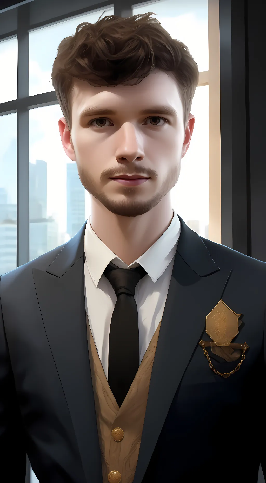 ai character: Mitchell (me irl) background