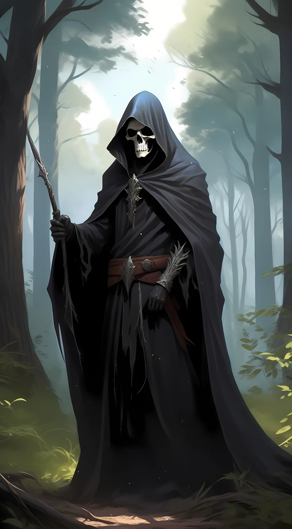 ai character: Grim Reaper background