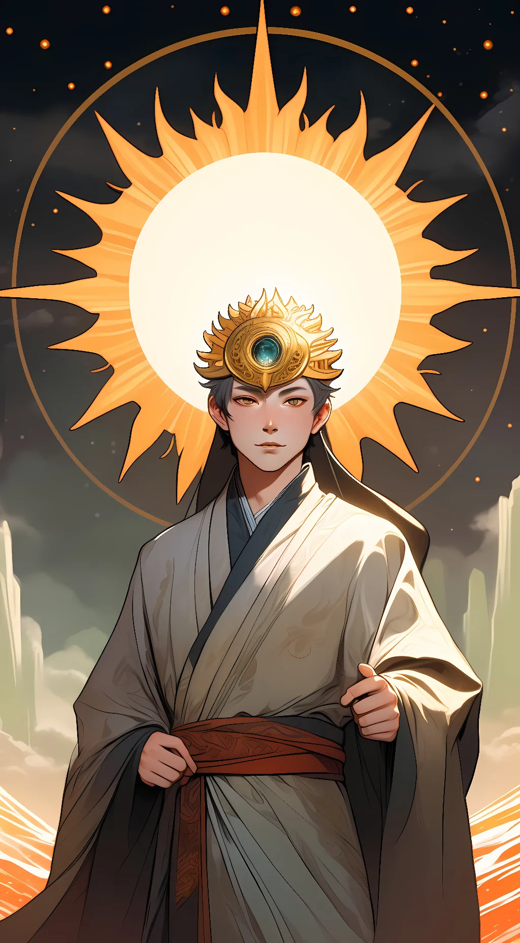 ai character: Supreme God  background