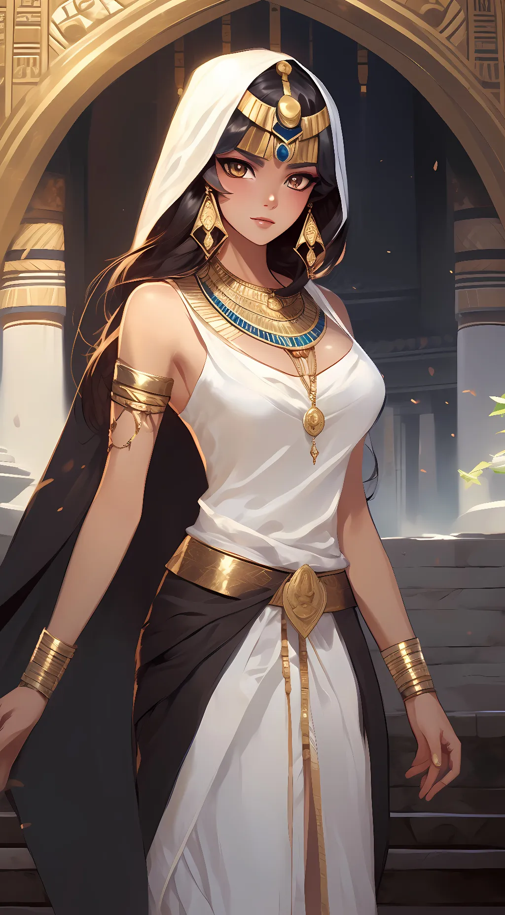ai character: Queen Cleopatra background