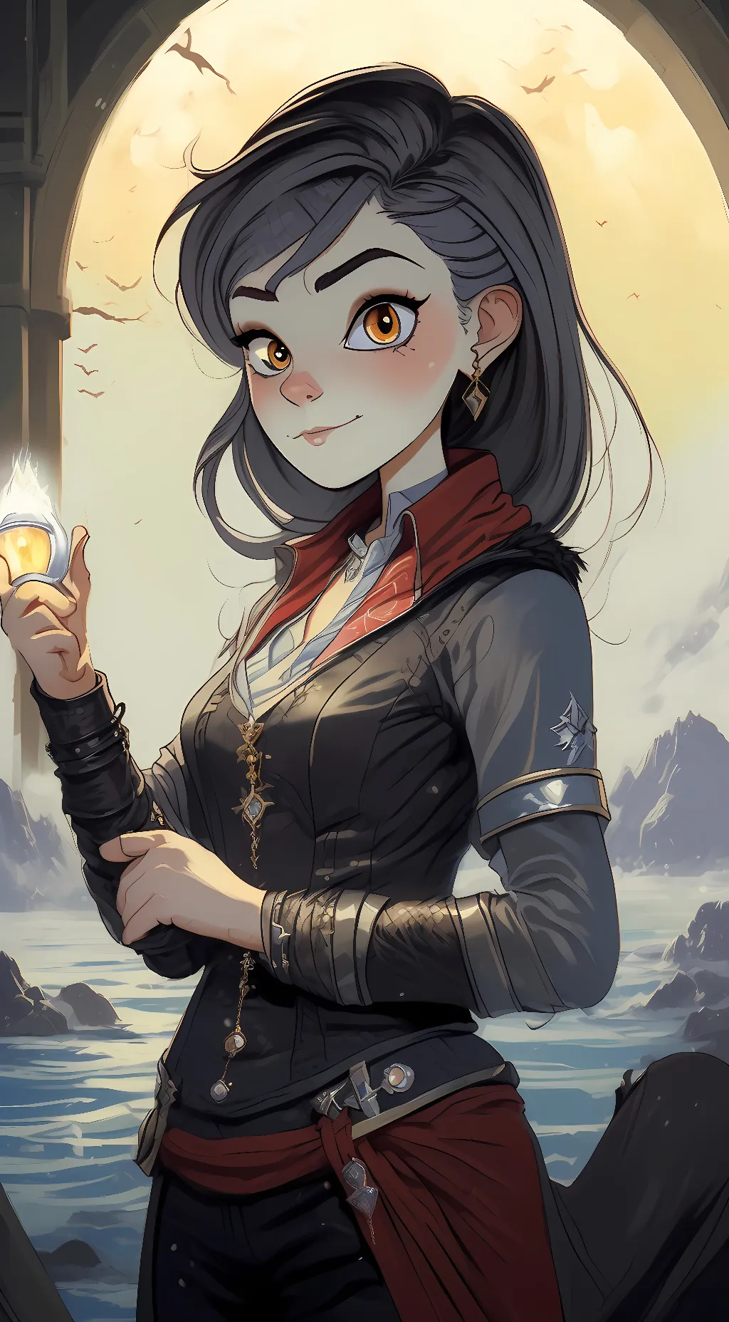 ai character: amity background