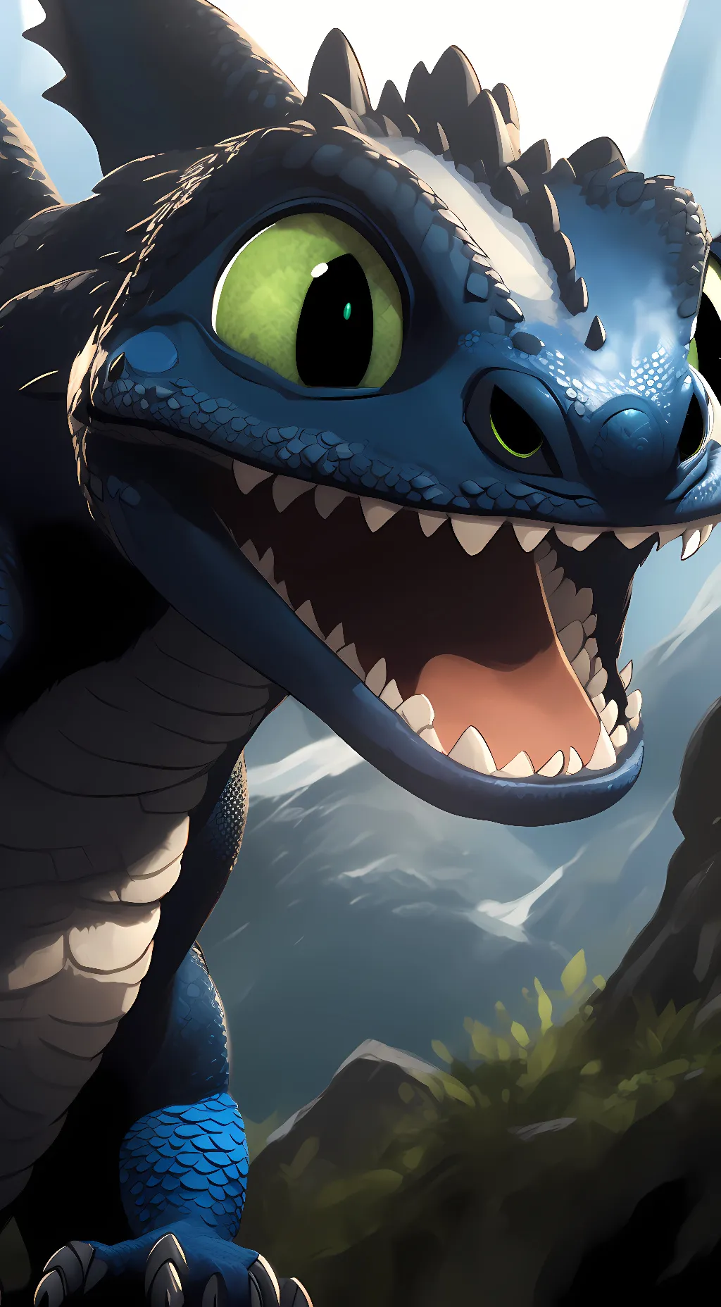 ai character: toothless background
