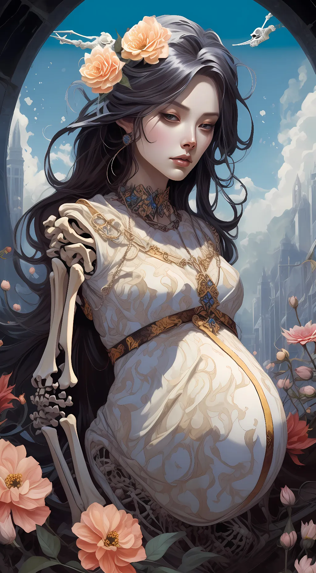 ai character: Goddess of Death background