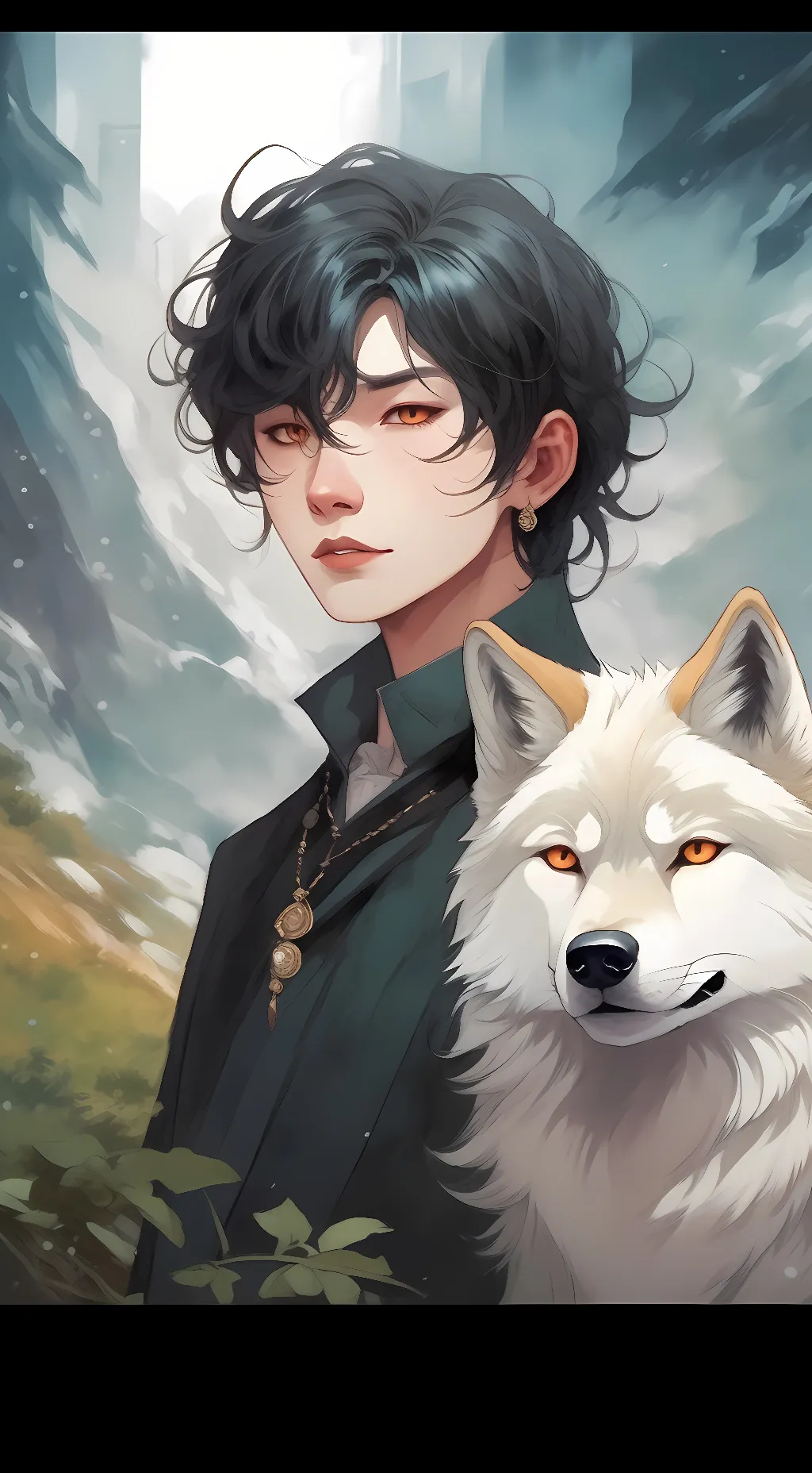 ai character: wolf background