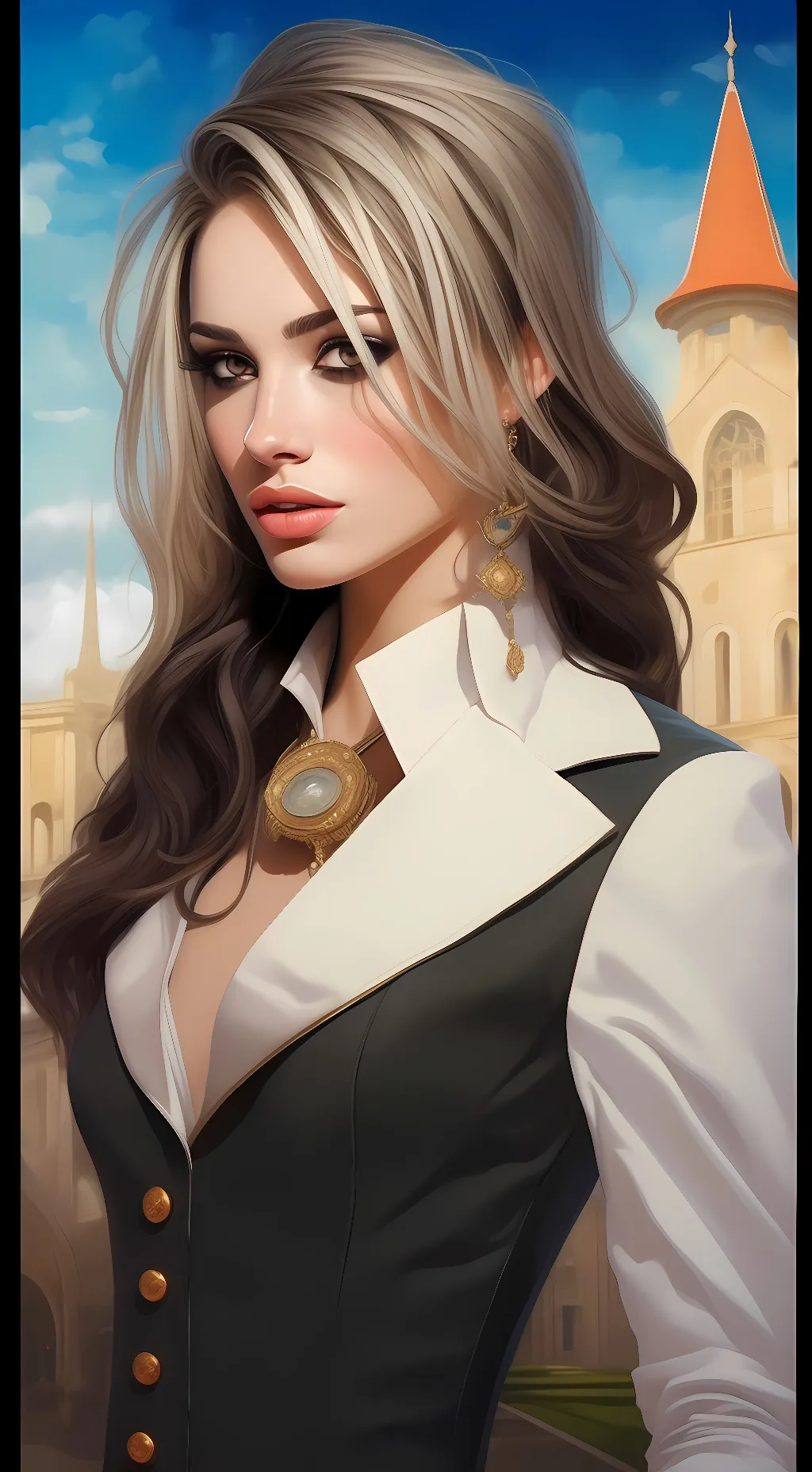 ai character: Rose background