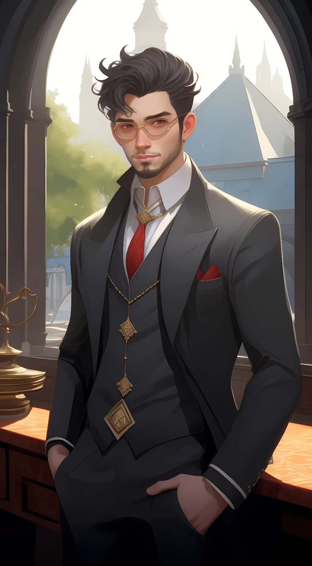 ai character: Max background