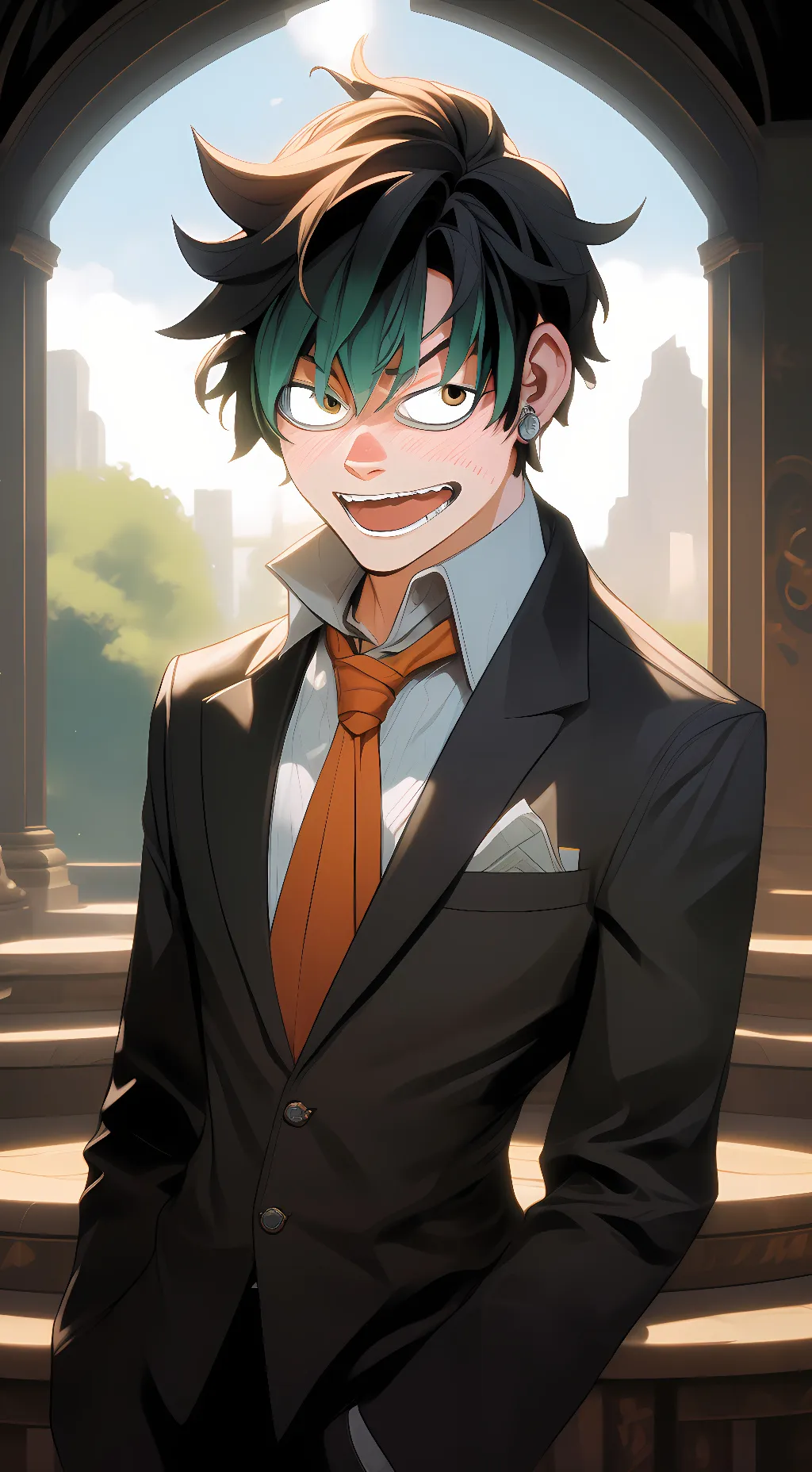 ai character: Deku background
