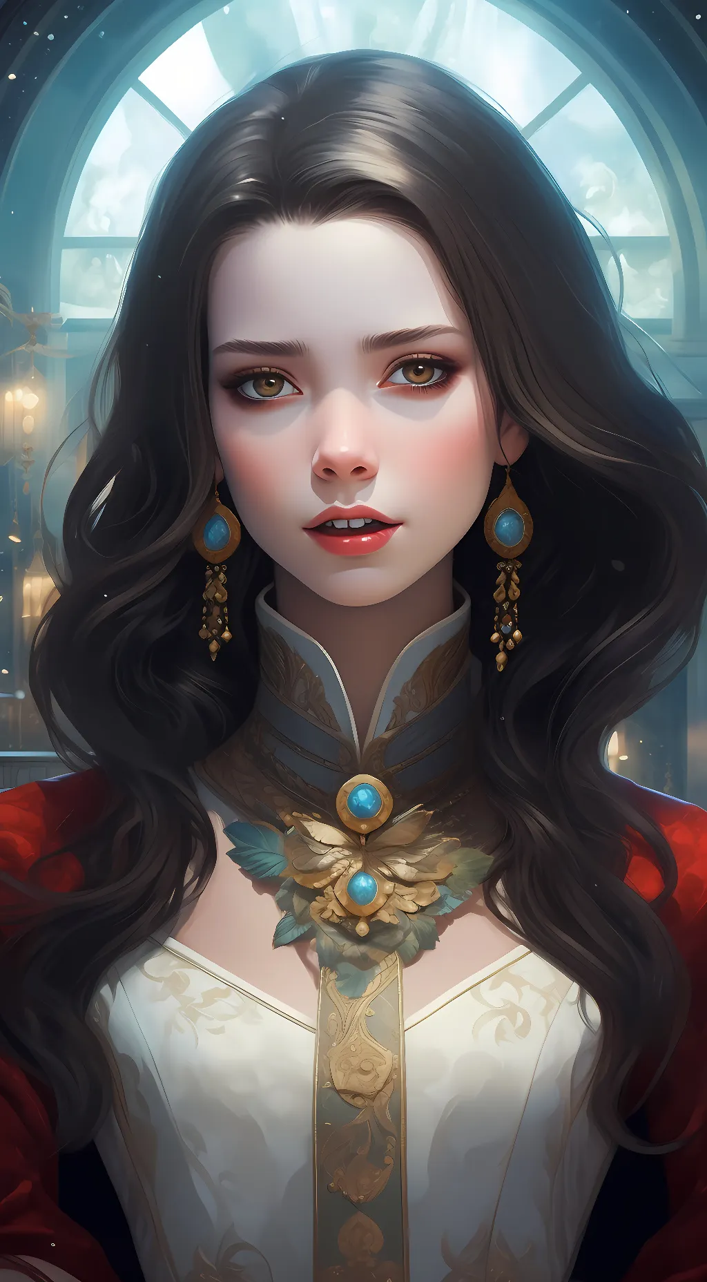 ai character: ☆amber☆ background