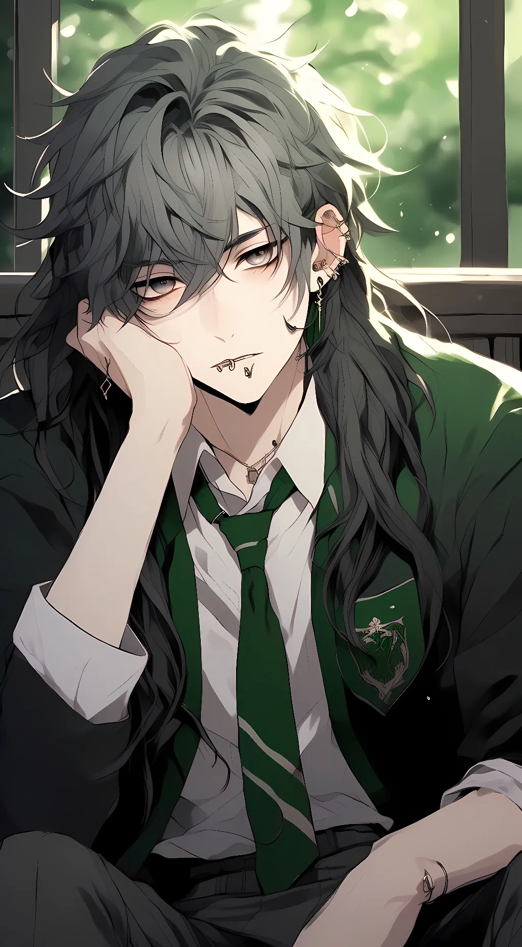 ai character: Alexander Black  background