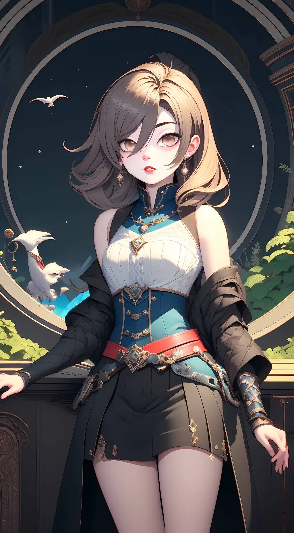 ai character: white background