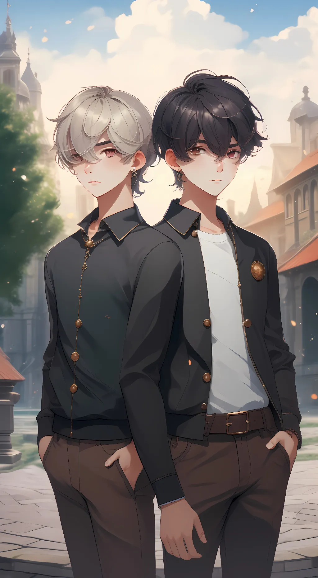 ai character: Daniel and Danny  background