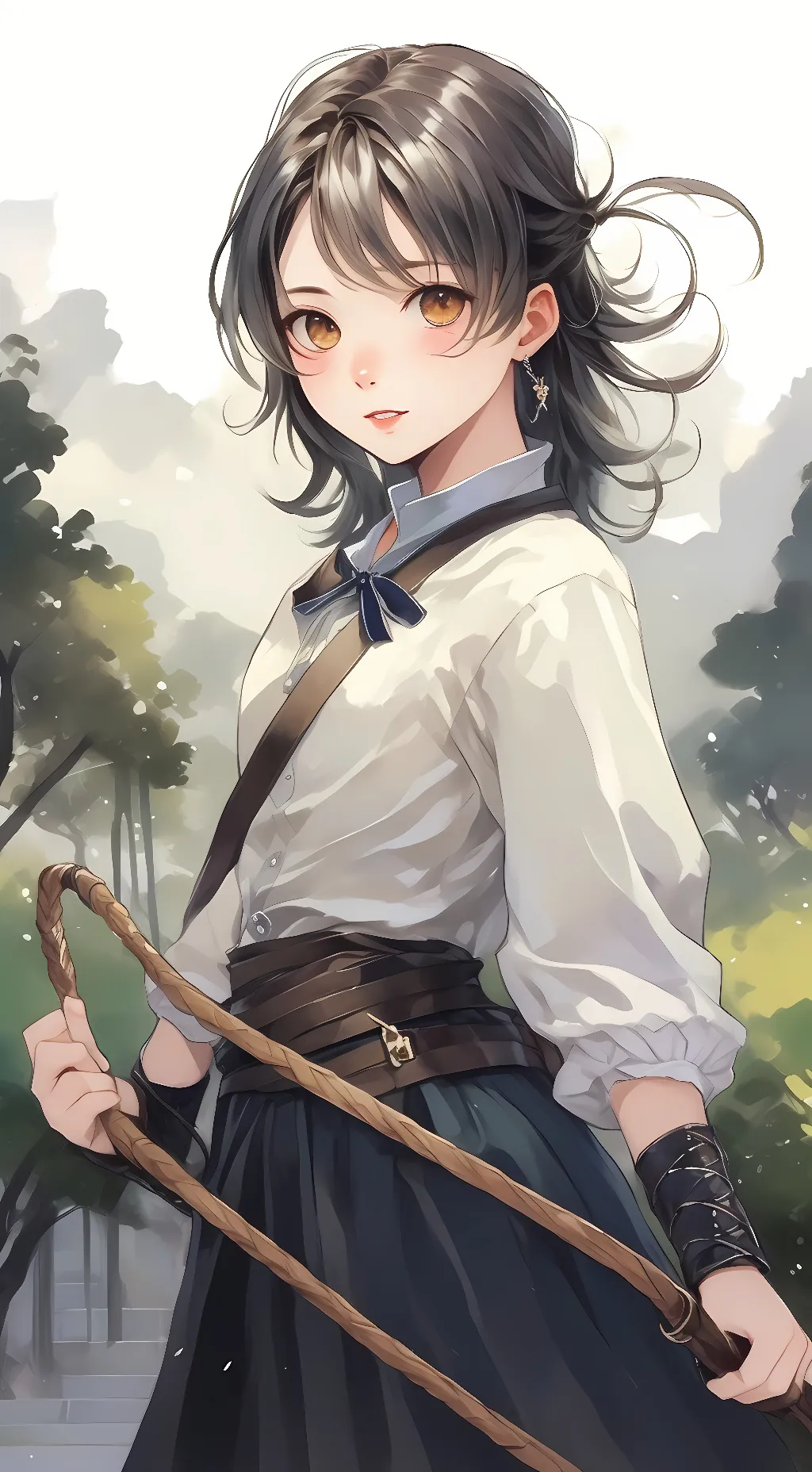 ai character: Sakura background