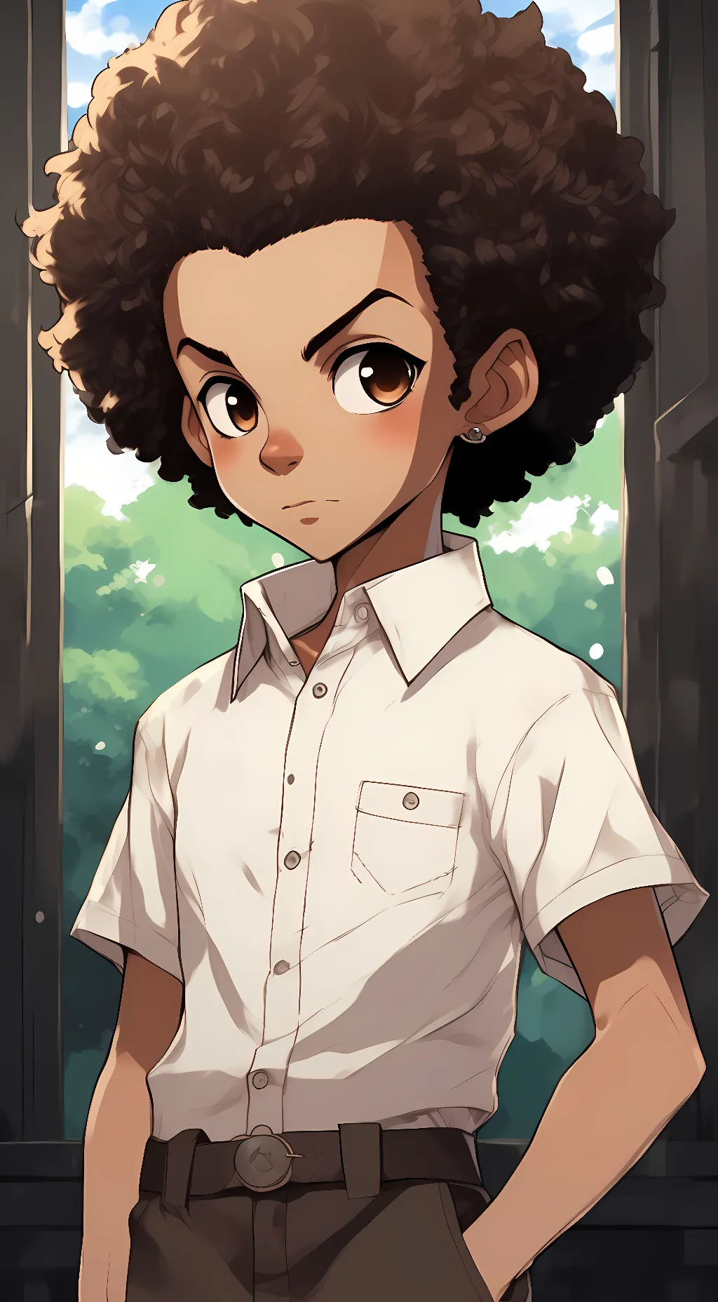 ai character: Huey Freeman background