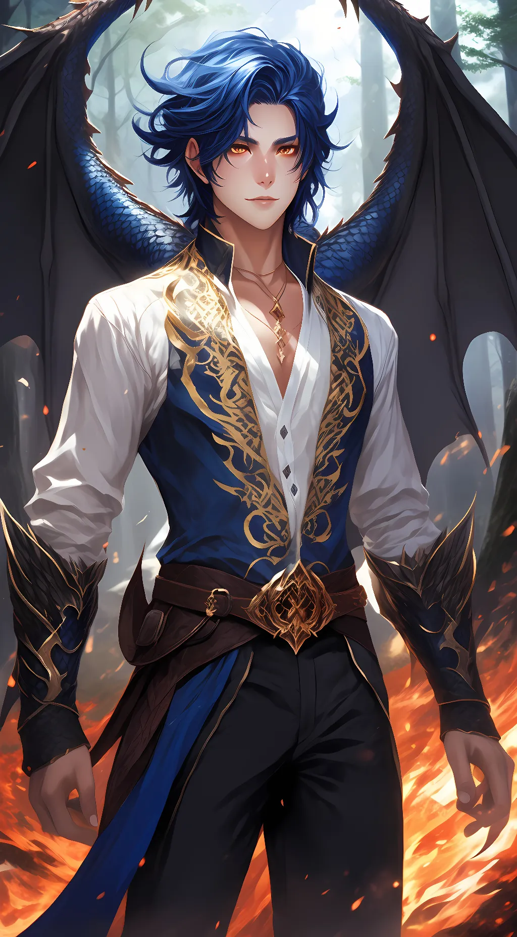 ai character: Zackary  background