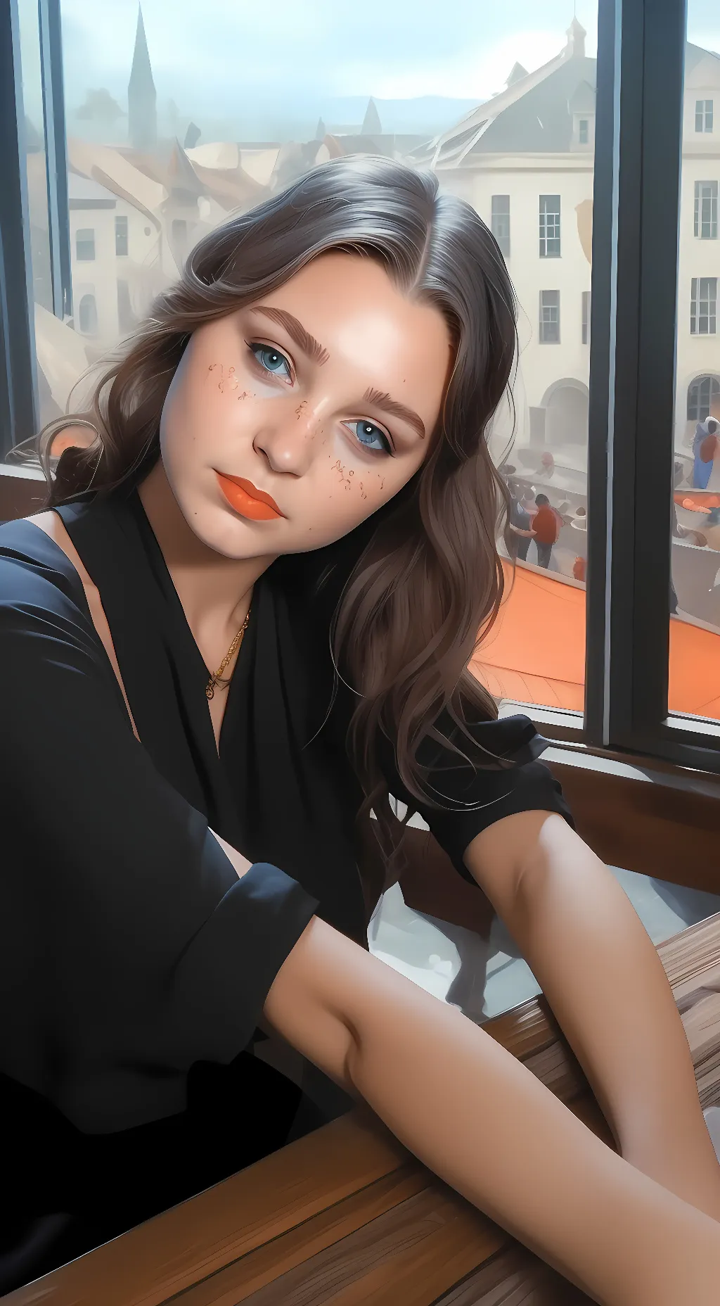 ai character: Hailey background