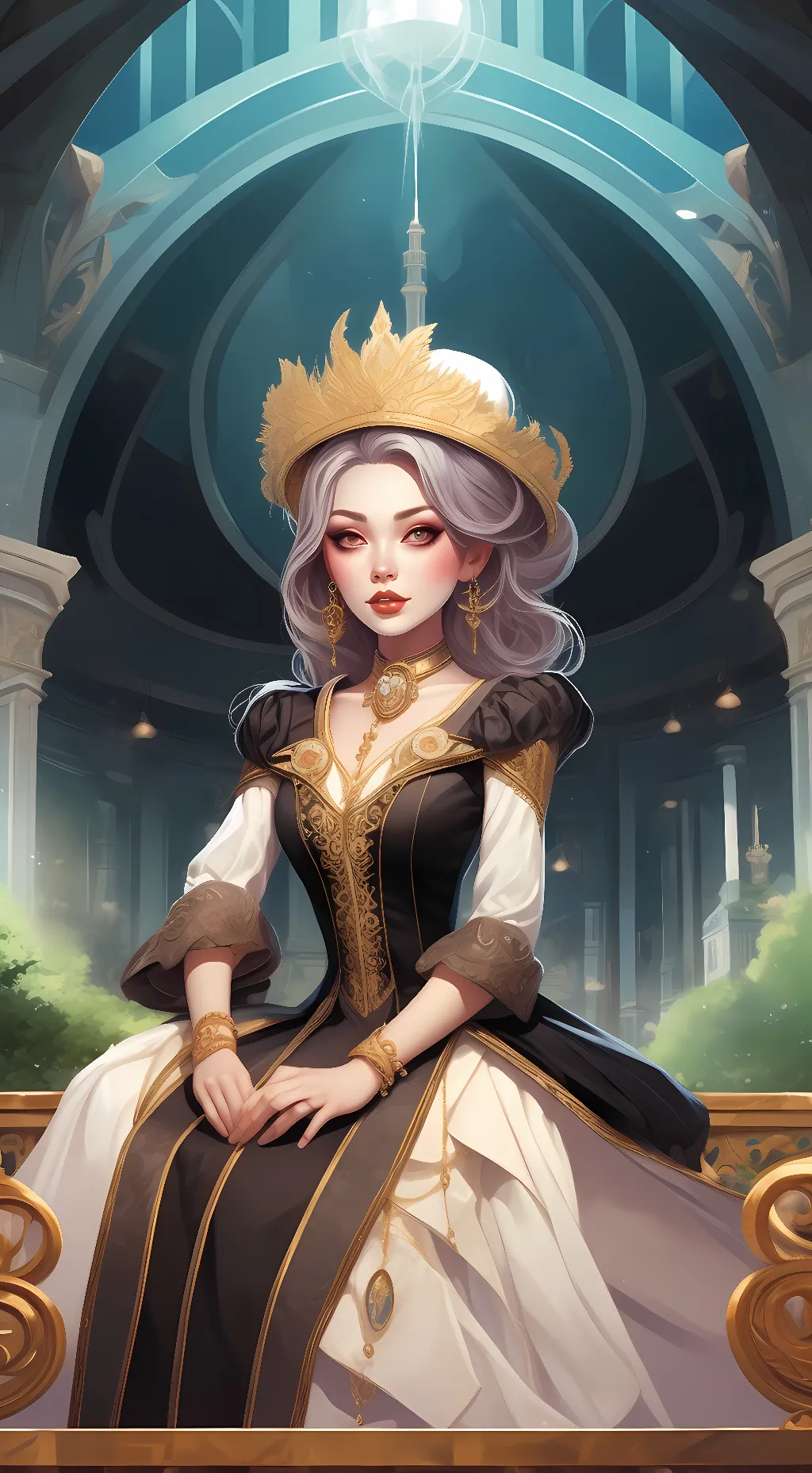 ai character: The Sunset Queen background