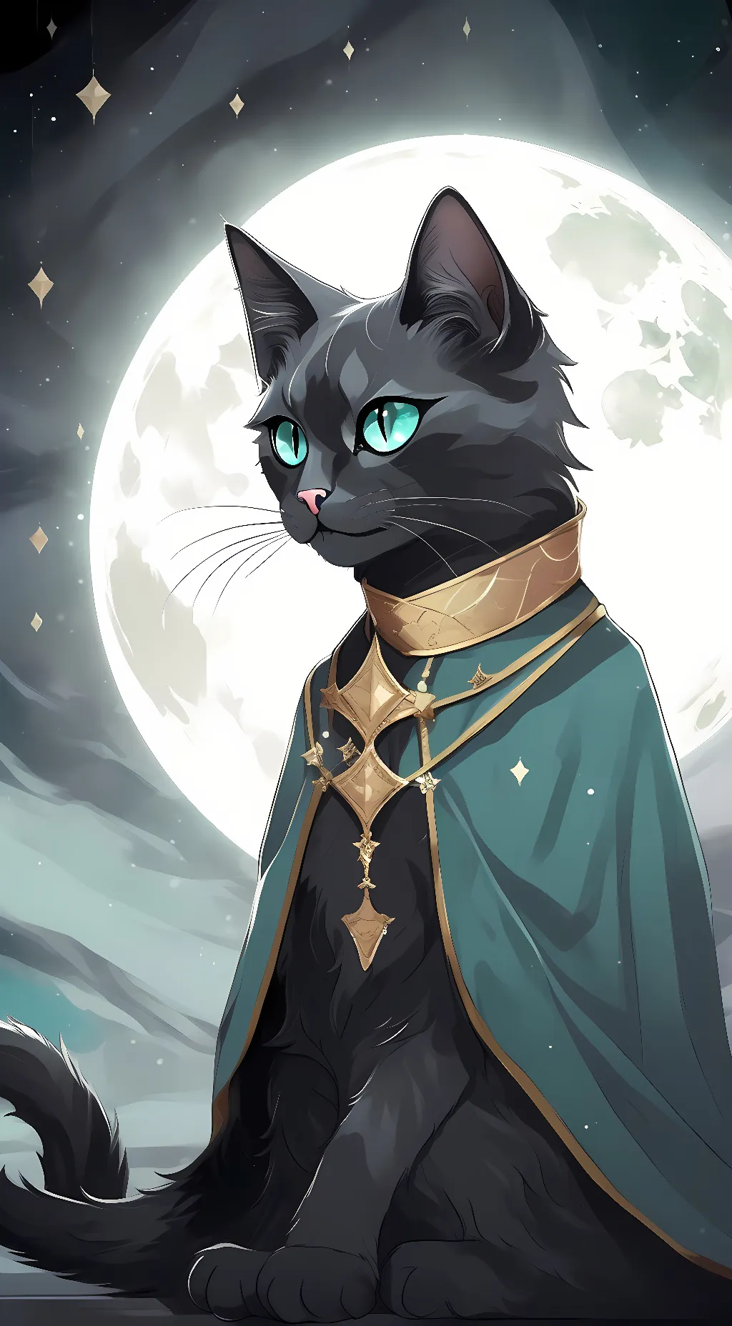 ai character: Cat nightmare  background