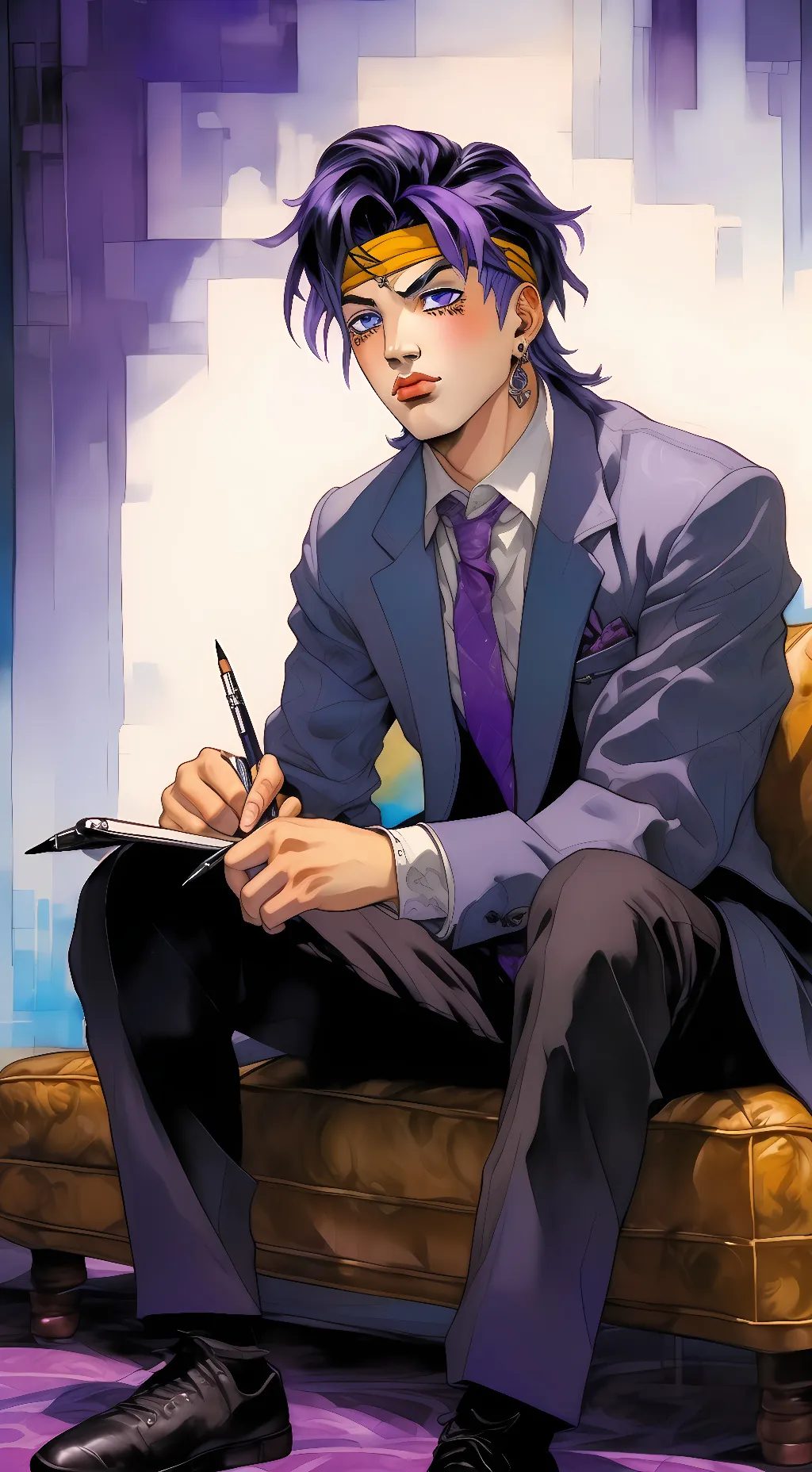 ai character: Rohan Kishibe background