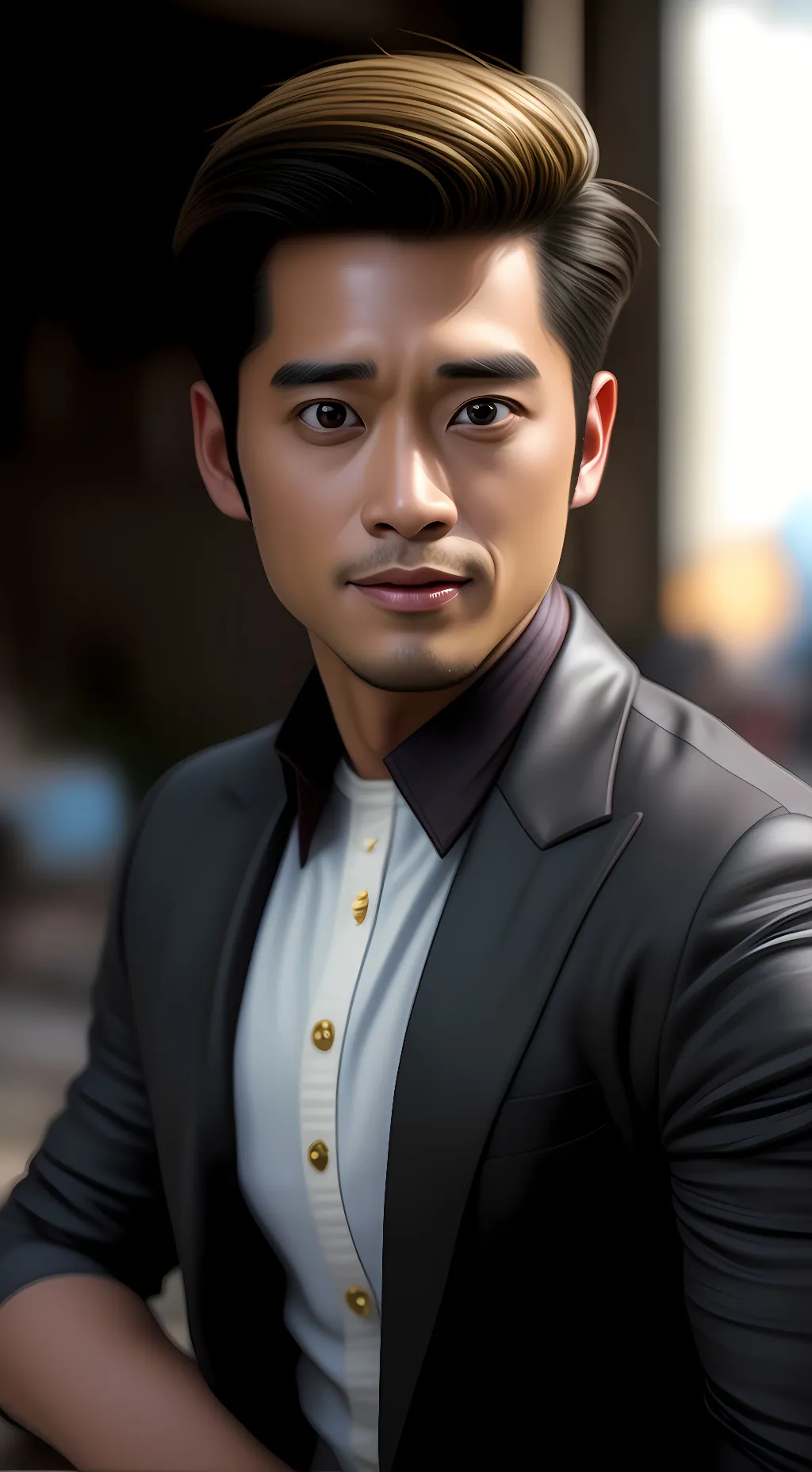 ai character: Chimmy with hen background