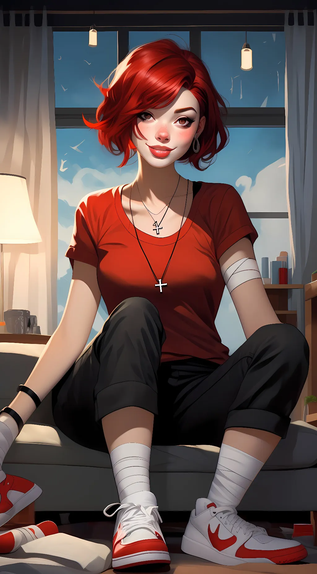 ai character: Ruby  background