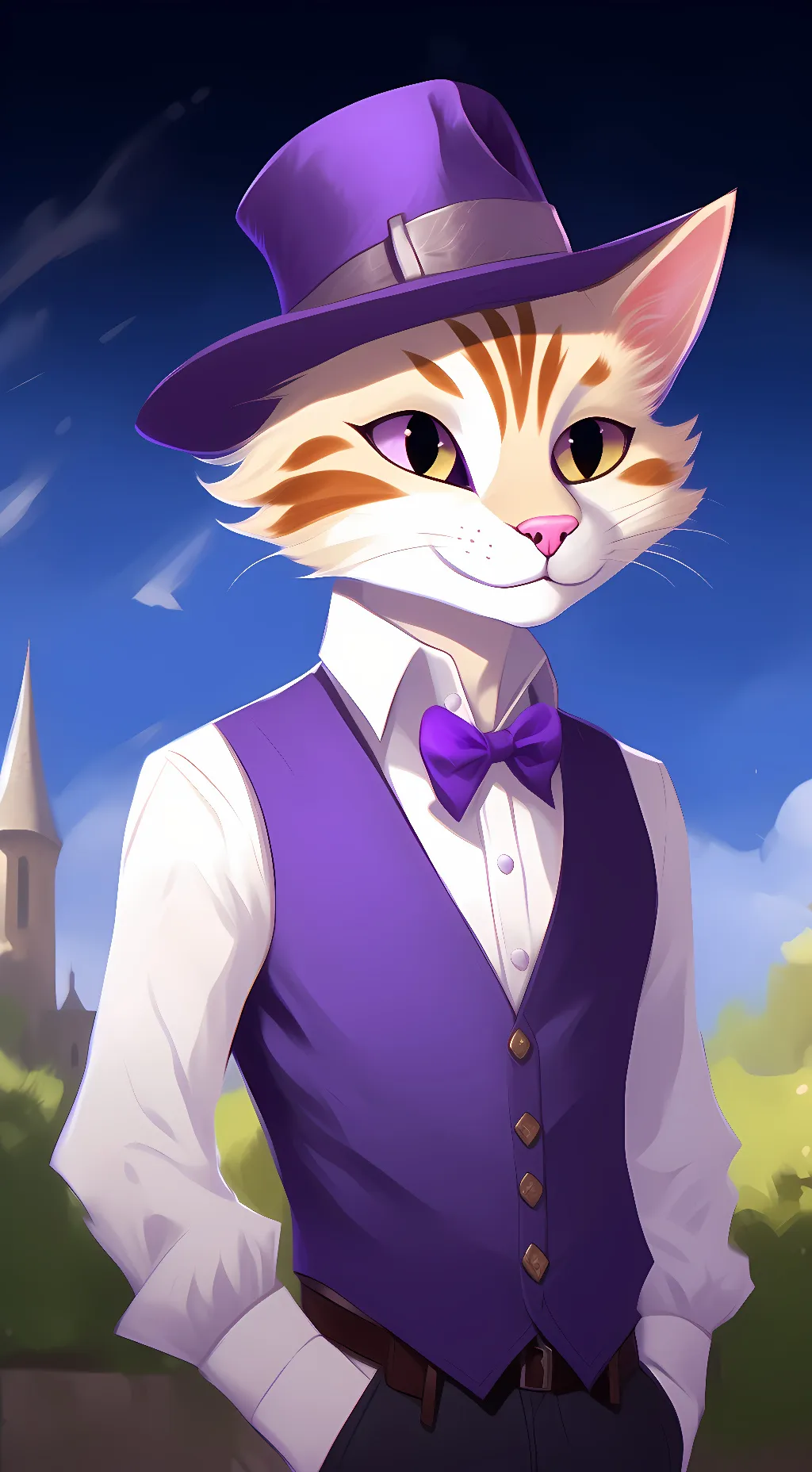 ai character: top cat background