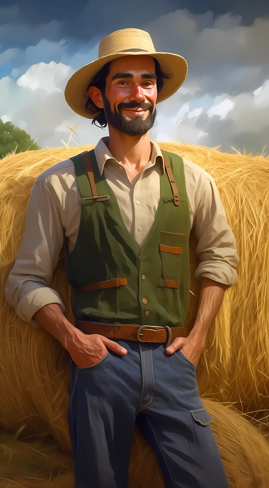 ai character: carter  background