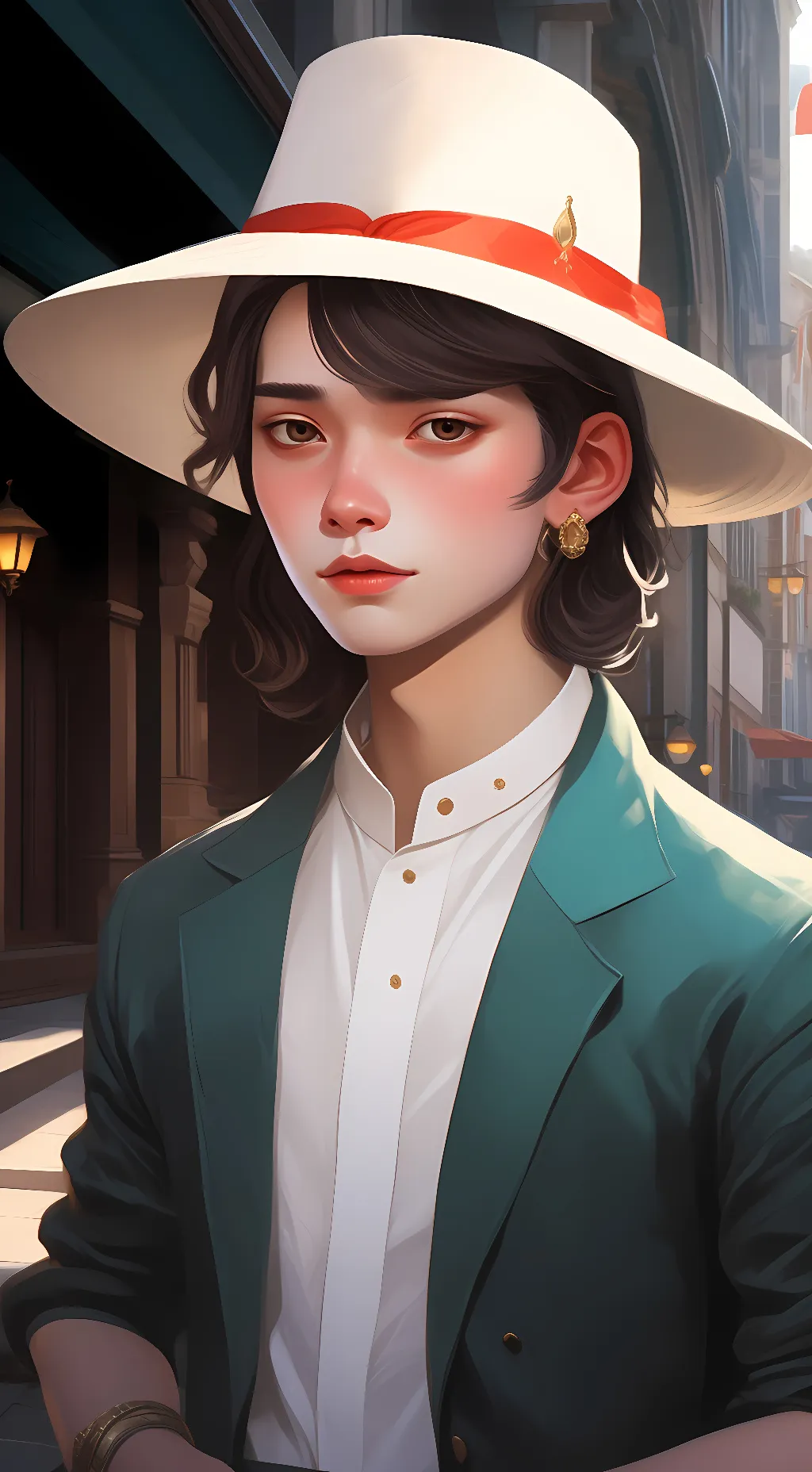 ai character: Timmy the fancy ha background